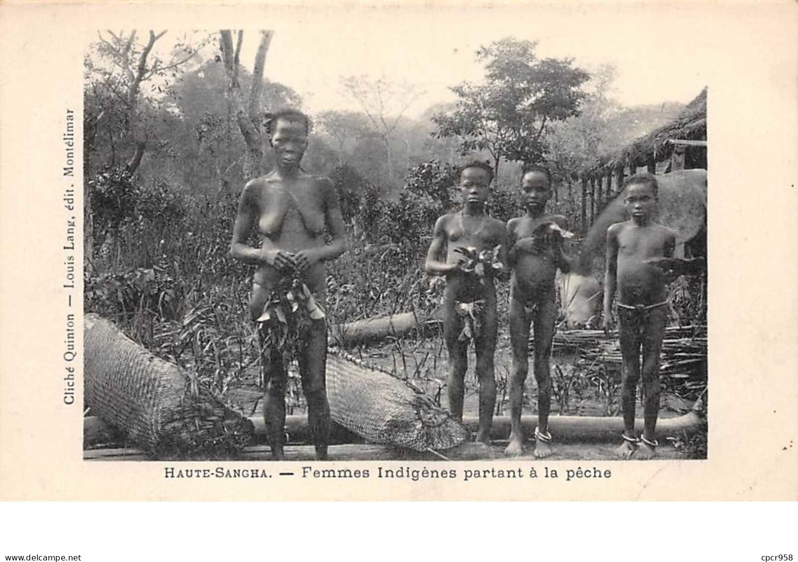 Congo Français . N° 51088 . Haute-sangha . Femmes Indigenes Partant A La Peche . Beauté - Französisch-Kongo