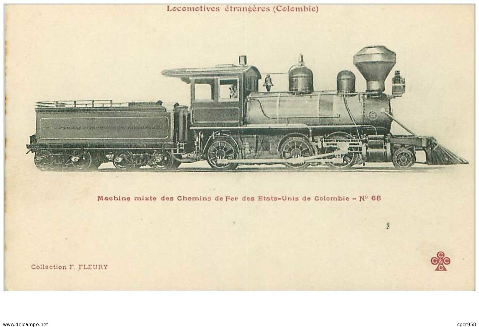 Colombie . N°41554 . Les Locomotives.train - Colombia