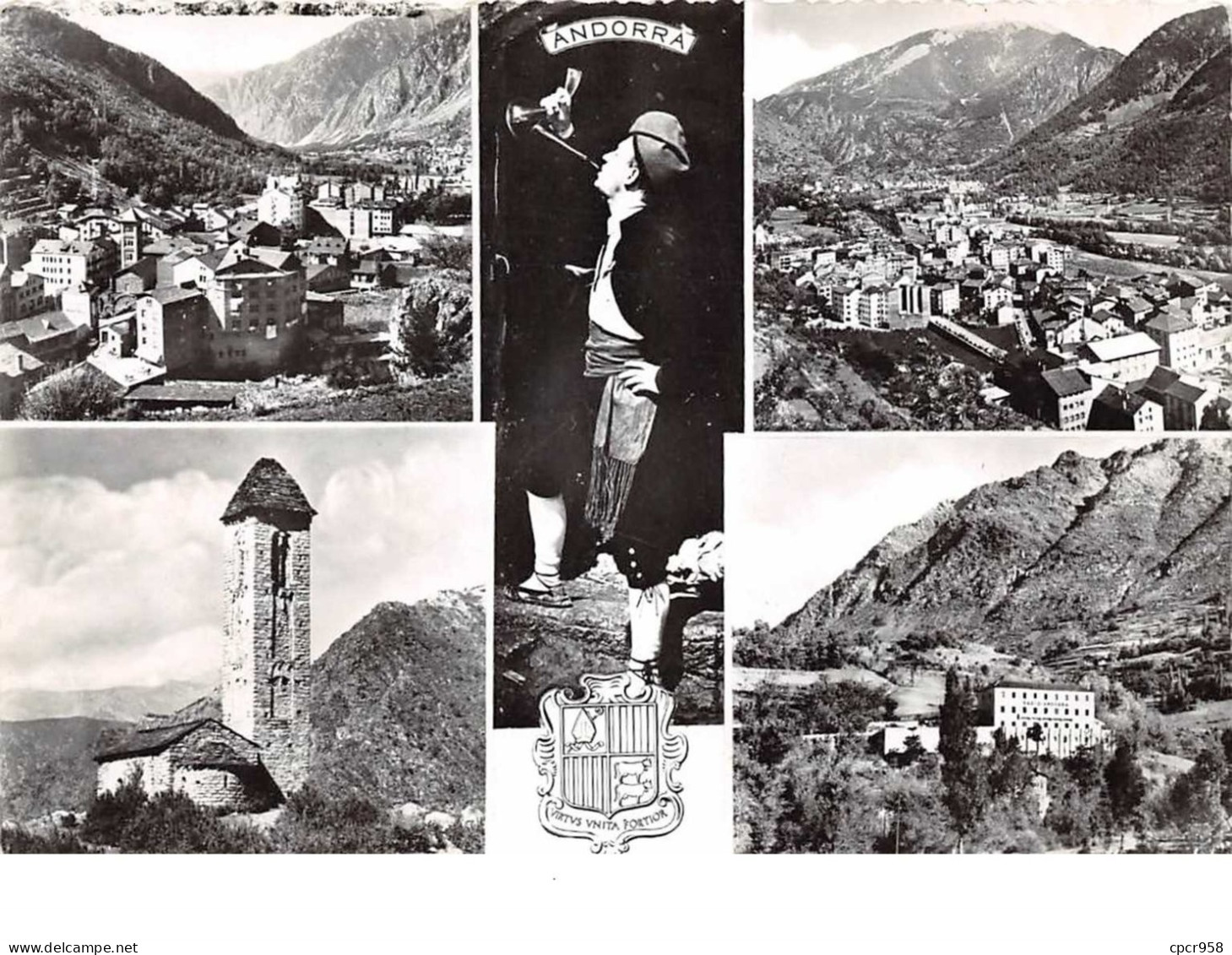 ANDORRE . N°200903 .  ANDORRE . SOUVENIR D ANDORRE . CPSM . 14,5 X 10,5 - Andorra