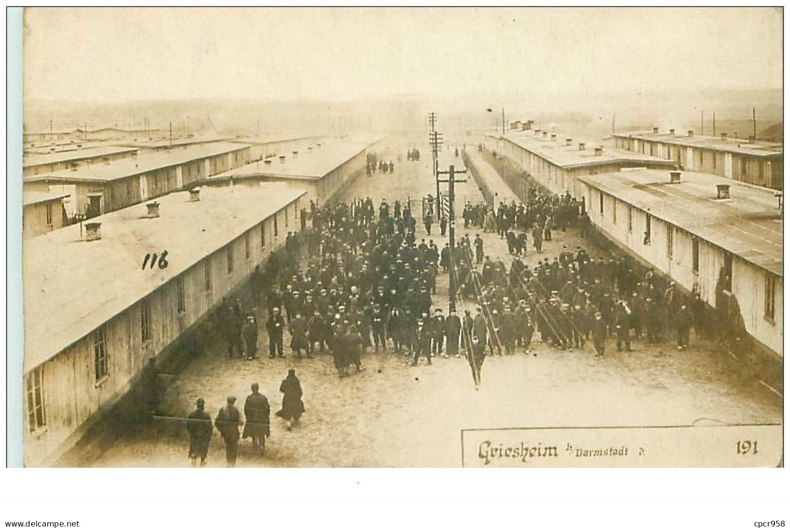 Allemagne. N°35099.griesheim.camp De Prisonniers.carte Photo - Griesheim