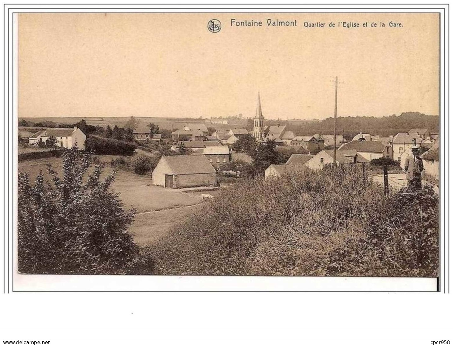 BELGIQUE.THUIN.FONTAINE VALMONT.QUARTIER DE L&amp;acute EGLISE ET DE LA GARE - Thuin