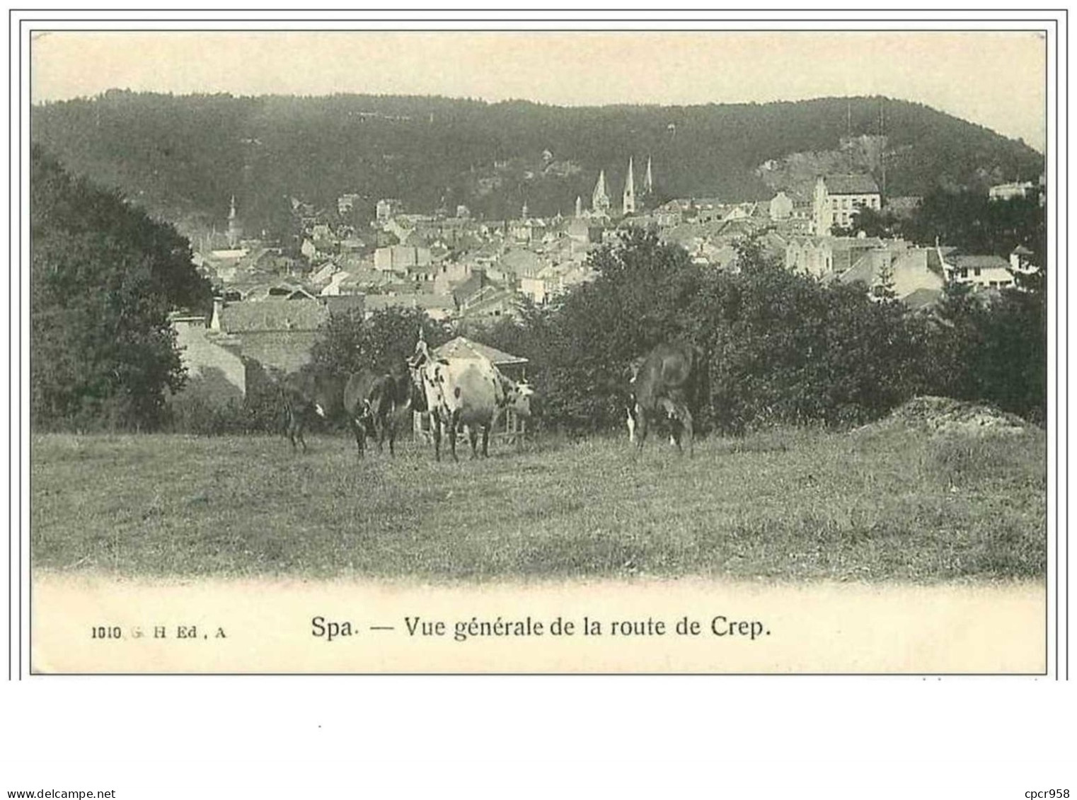 BELGIQUE.SPA.VUE GENERALE DE LA ROUTE DE CREP - Spa