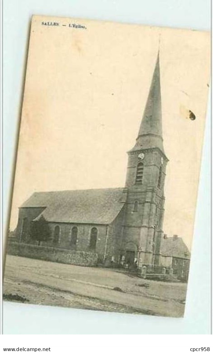 BELGIQUE.SALLES.L'EGLISE. TACHE - Momignies