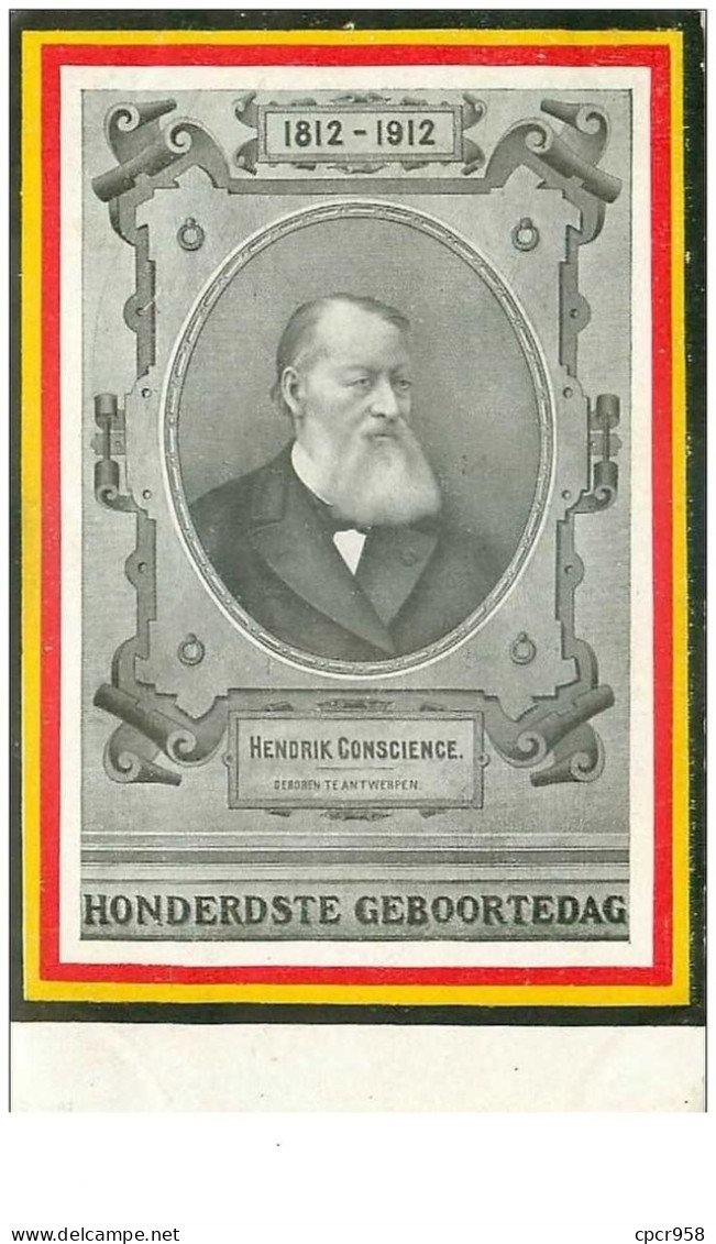BELGIQUE.n°32107.HONDERDSTE GEBOORTEDAG.HENDRIK CONSCIENCE.1812-1912 - Antwerpen