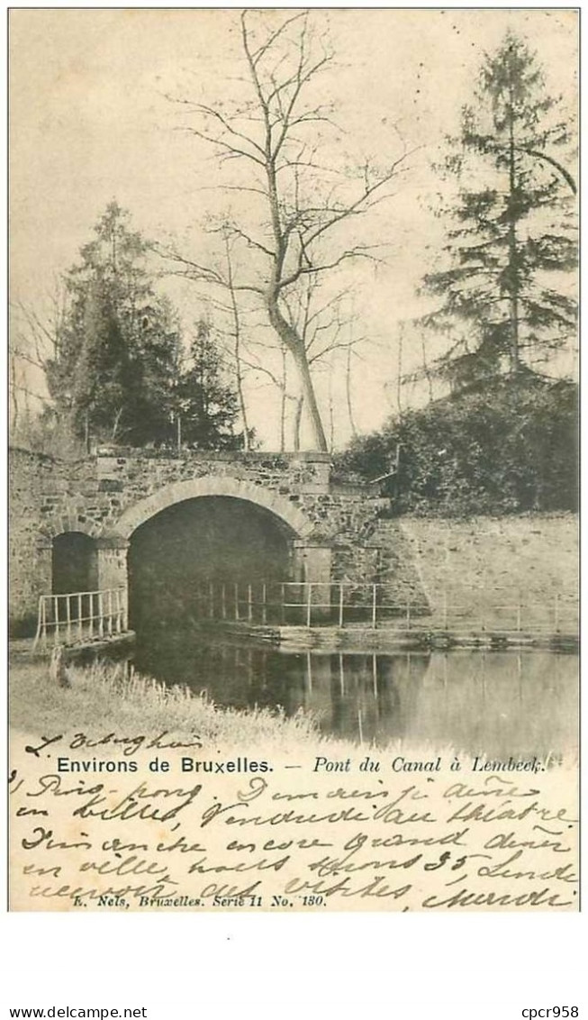 BELGIQUE.n°30566.ENVIRONS DE BRUXELLES.PONT DU CANAL A LEMBECK.CORNE - Halle