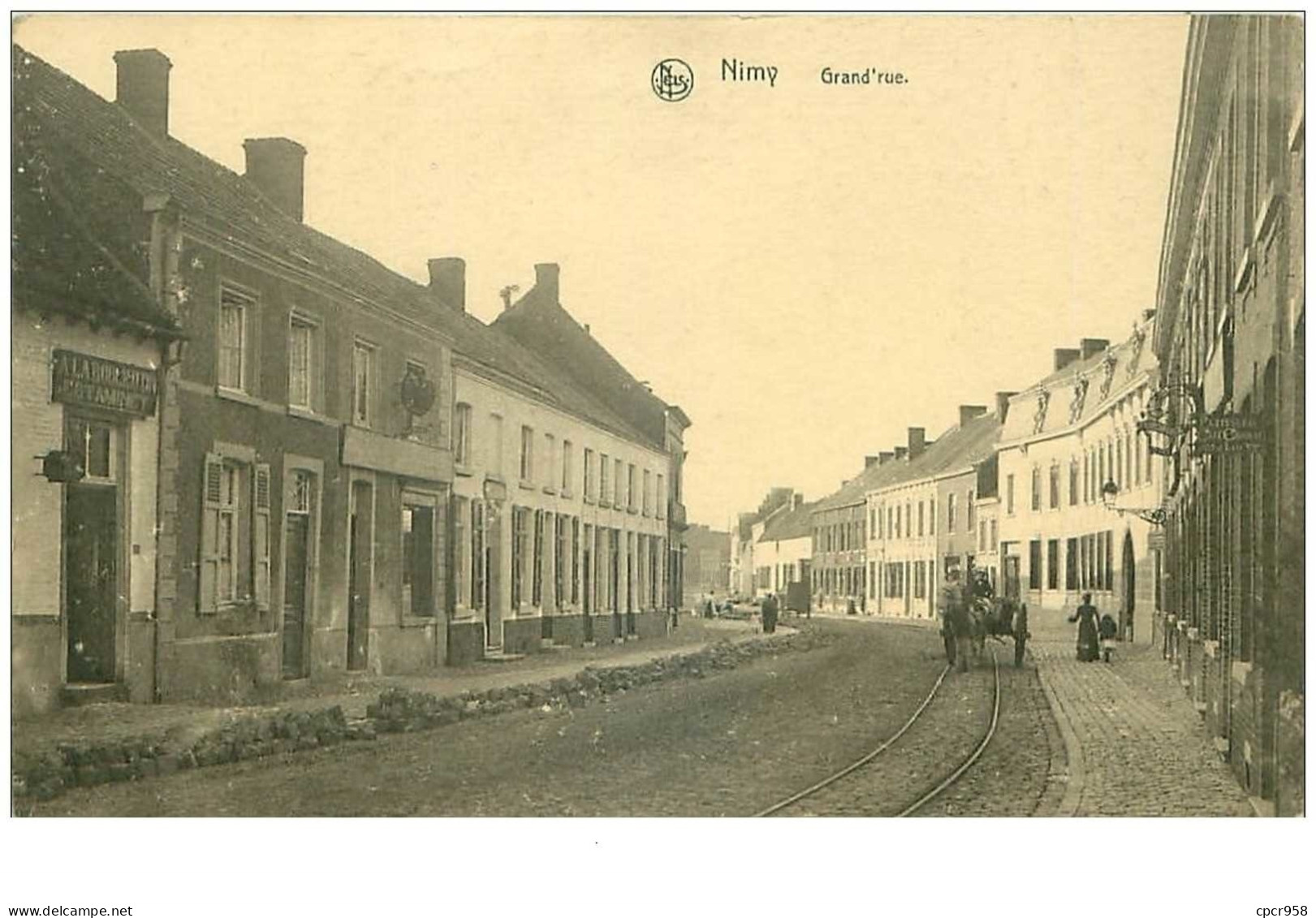 BELGIQUE.n°31079.NIMY.GRAND'RUE.RARE - Other & Unclassified