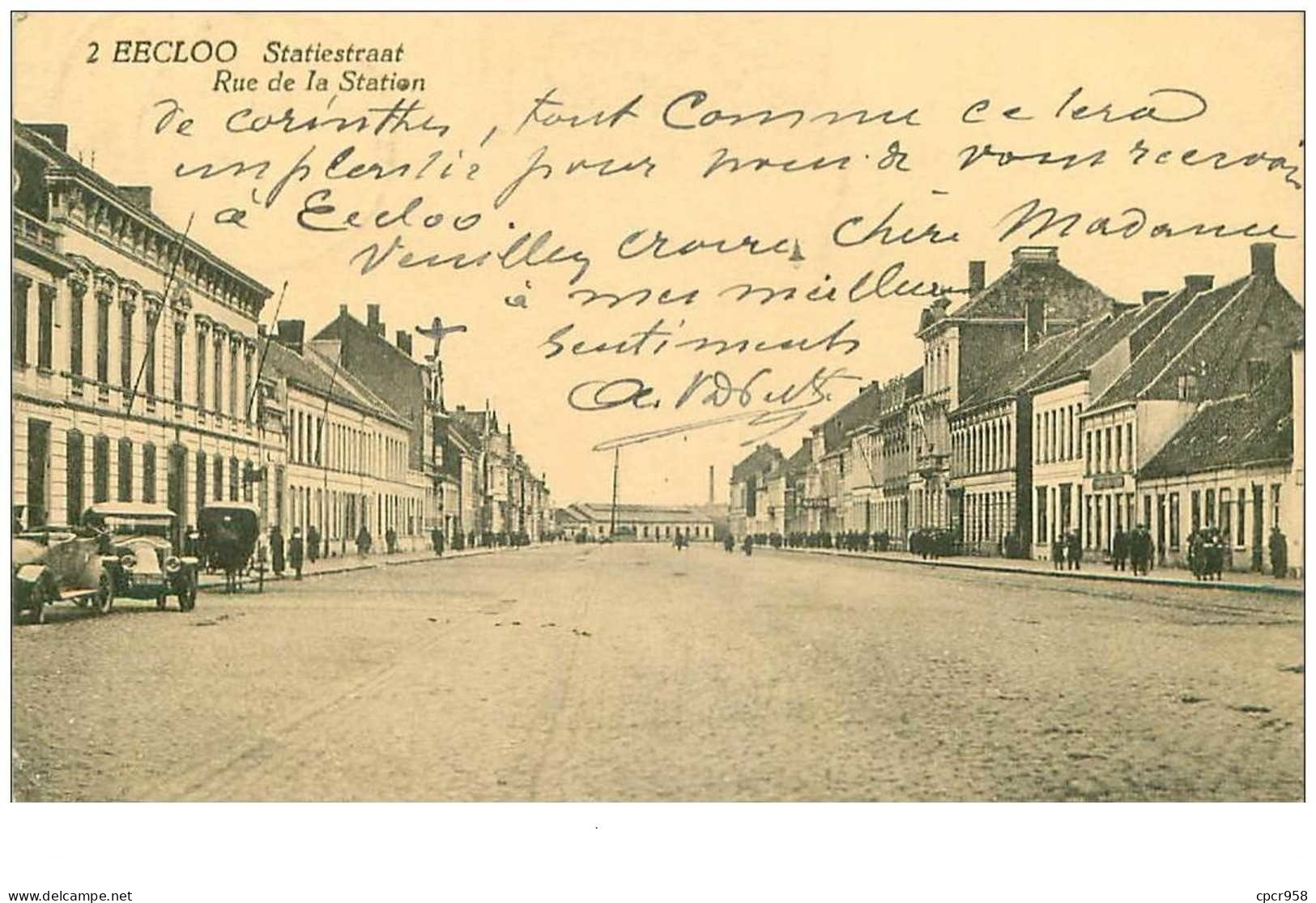 BELGIQUE.n°29028.EECLOO.STATIESTRAAT.RUE DE LA STATION - Eeklo