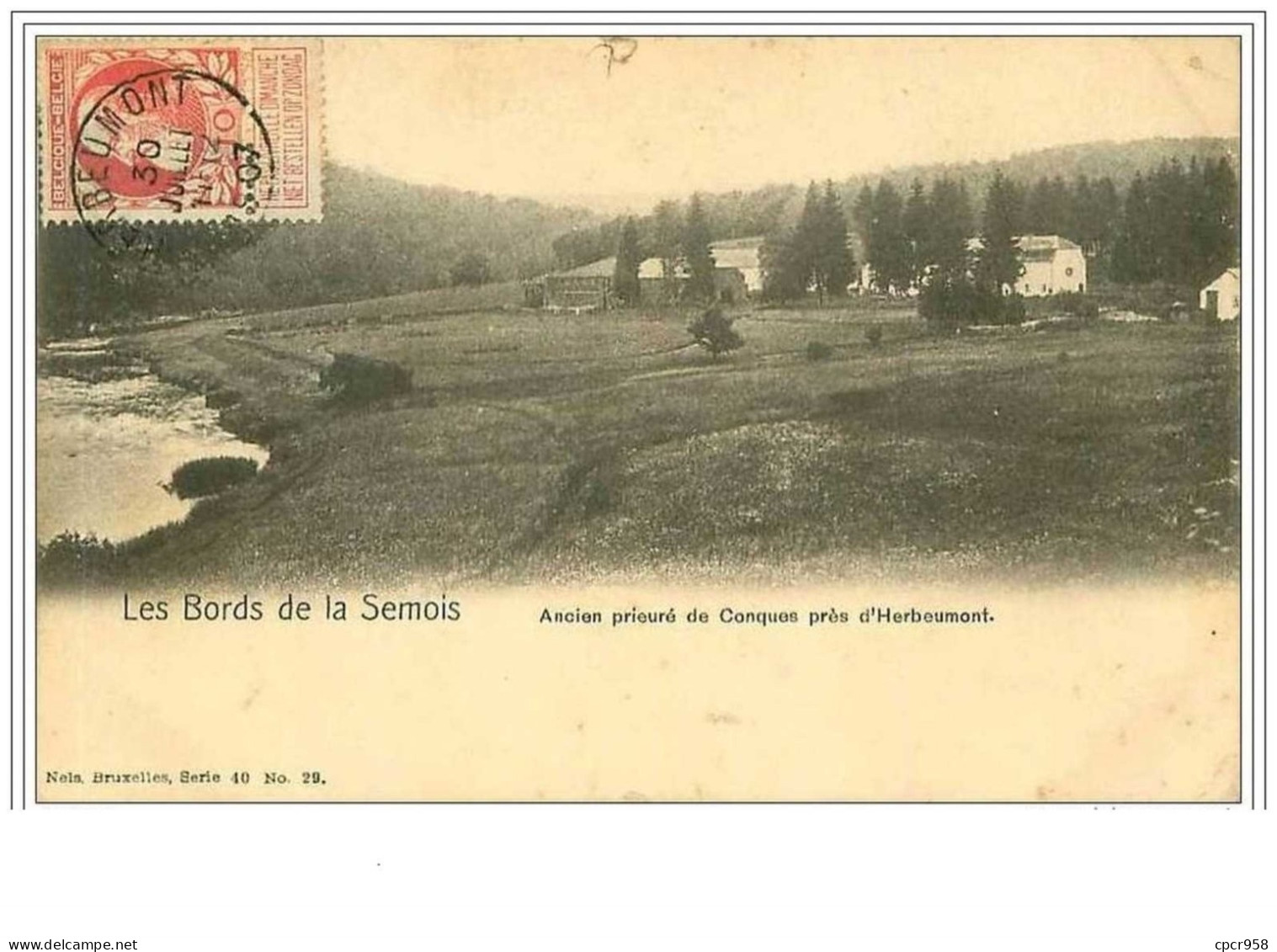 BELGIQUE.LES BORDS DE LA SEMOIS.ANCIEN PRIEURE DE CONQUES PRES D&amp;acute HERBEUMONT - Herbeumont