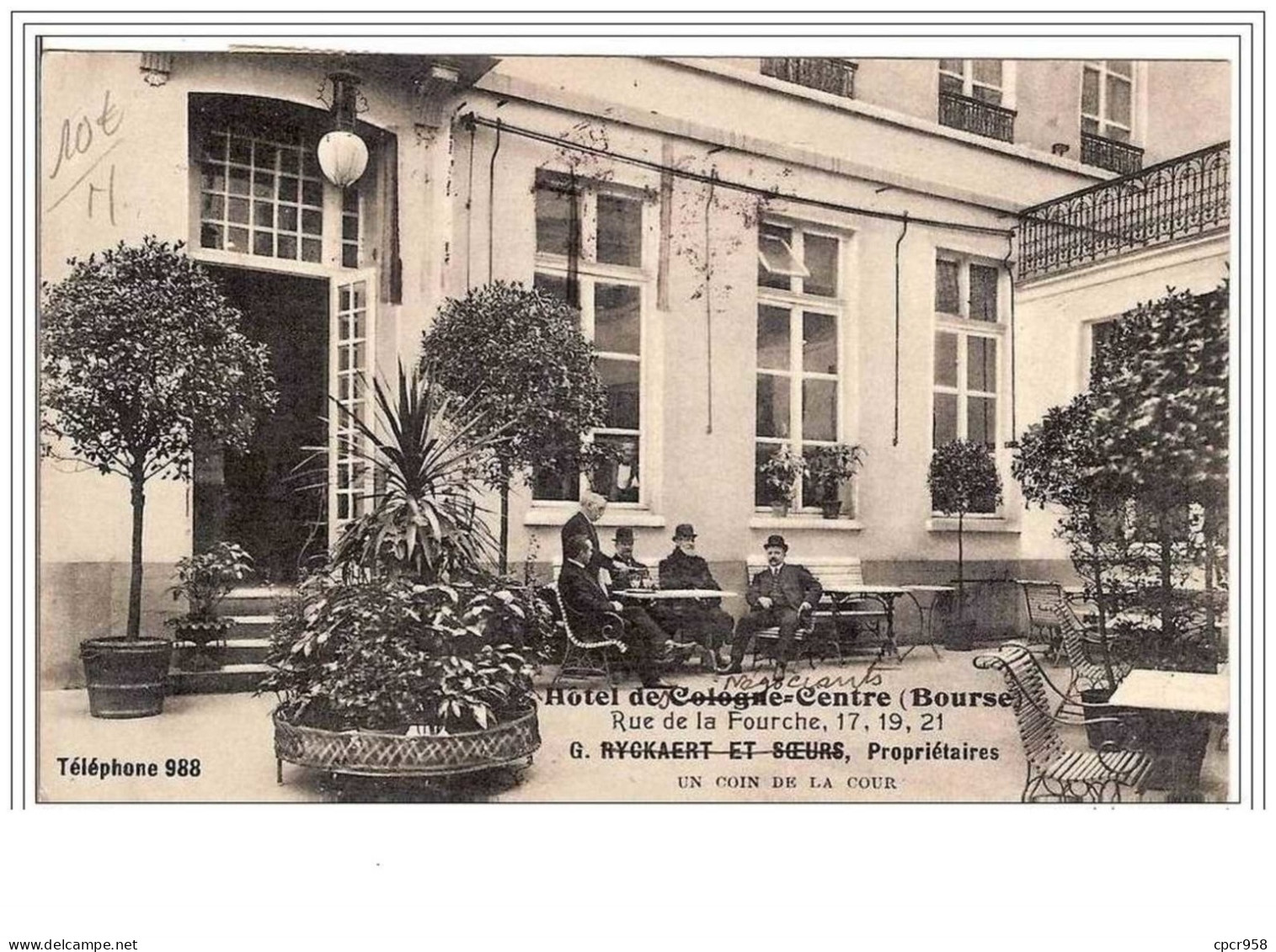 BELGIQUE.HOTEL DES NEGOCIANTS.BOURSE. - Altri & Non Classificati