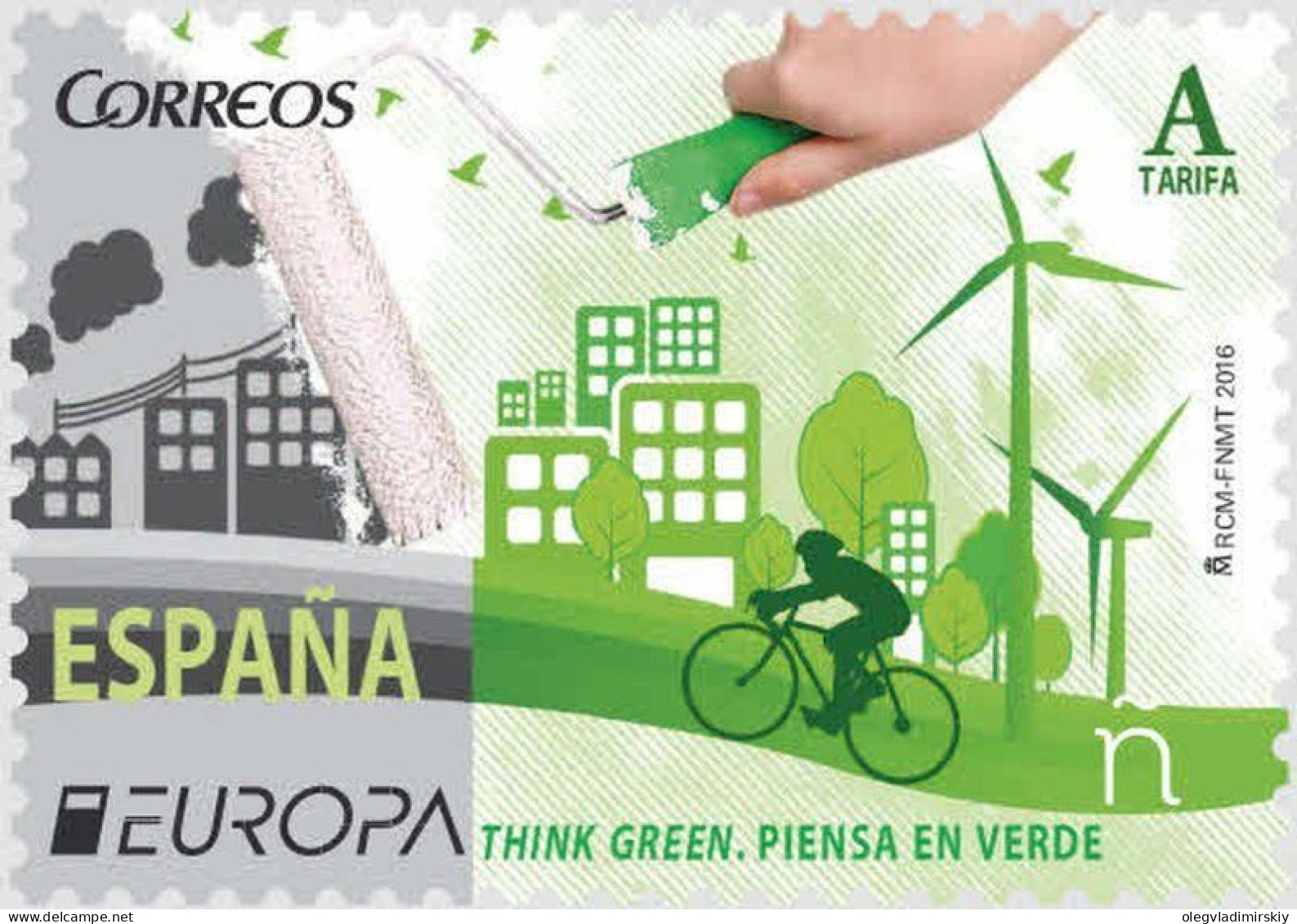 Spain Espagne Spanien 2016 Europa CEPT Think Green Stamp MNH - 2016