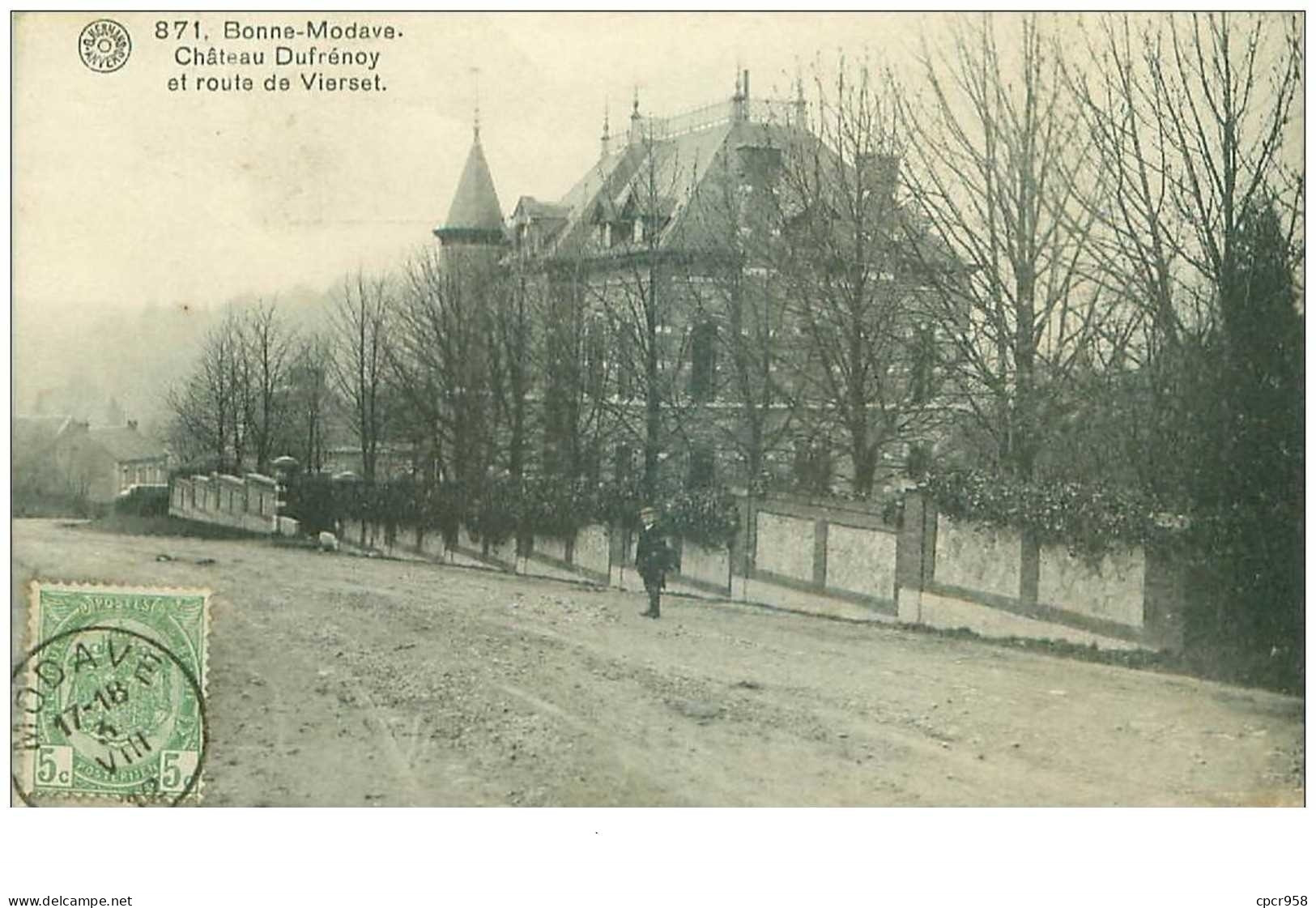 Belgique. N°35697.bonne-modave.chateau Dufrénoy Et Route De Vierset - Modave