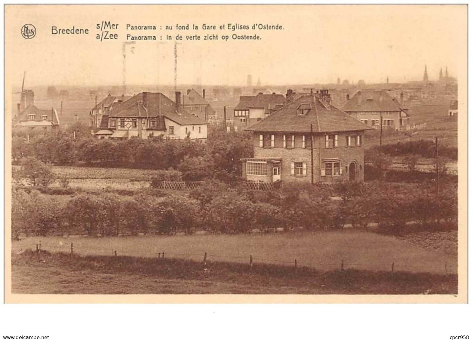 Belgique. N°45271 . Breedene.panorama - Bredene