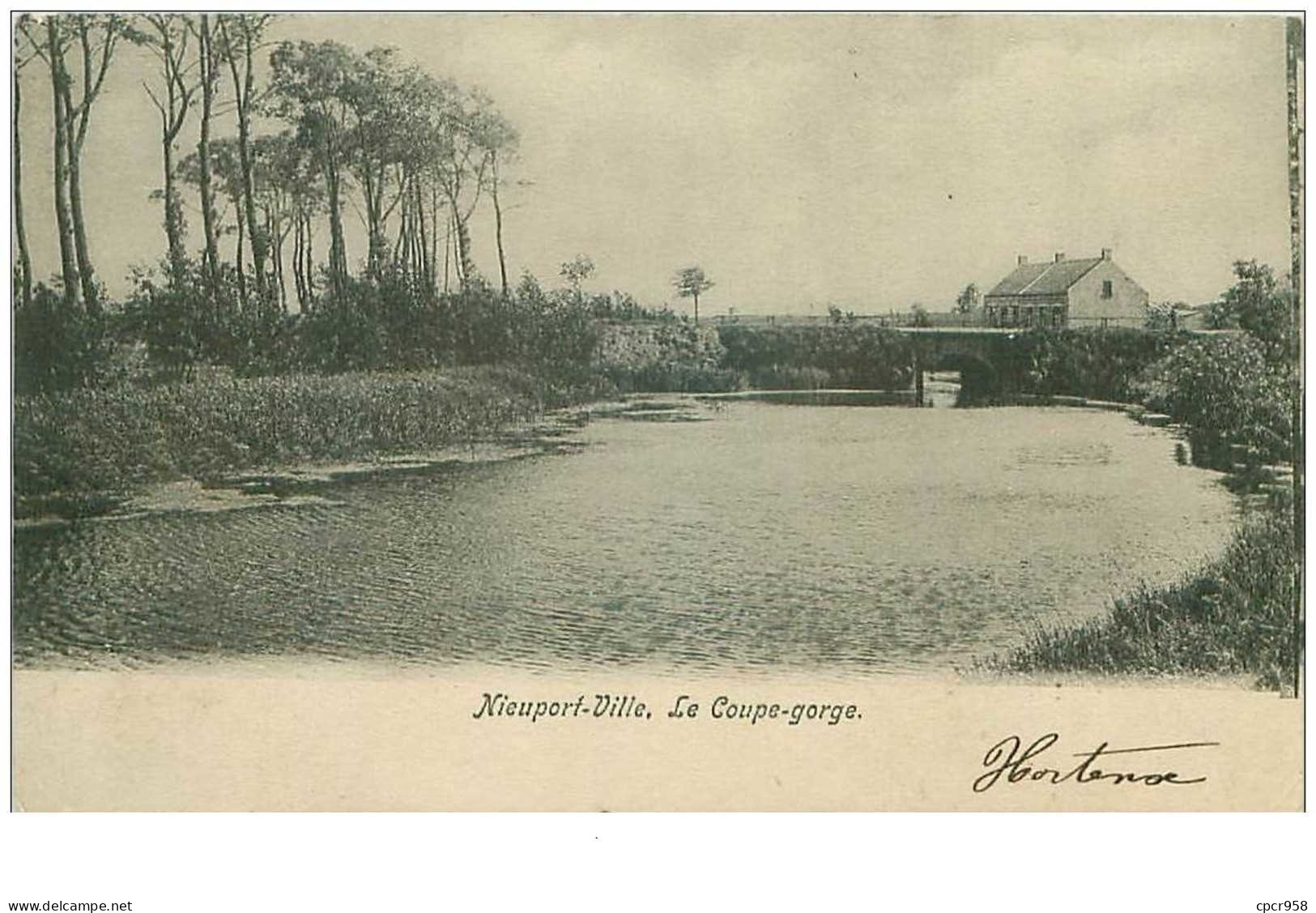 Belgique .n°39552 . Nieuport Ville.le Coupe Gorge - Nieuwpoort