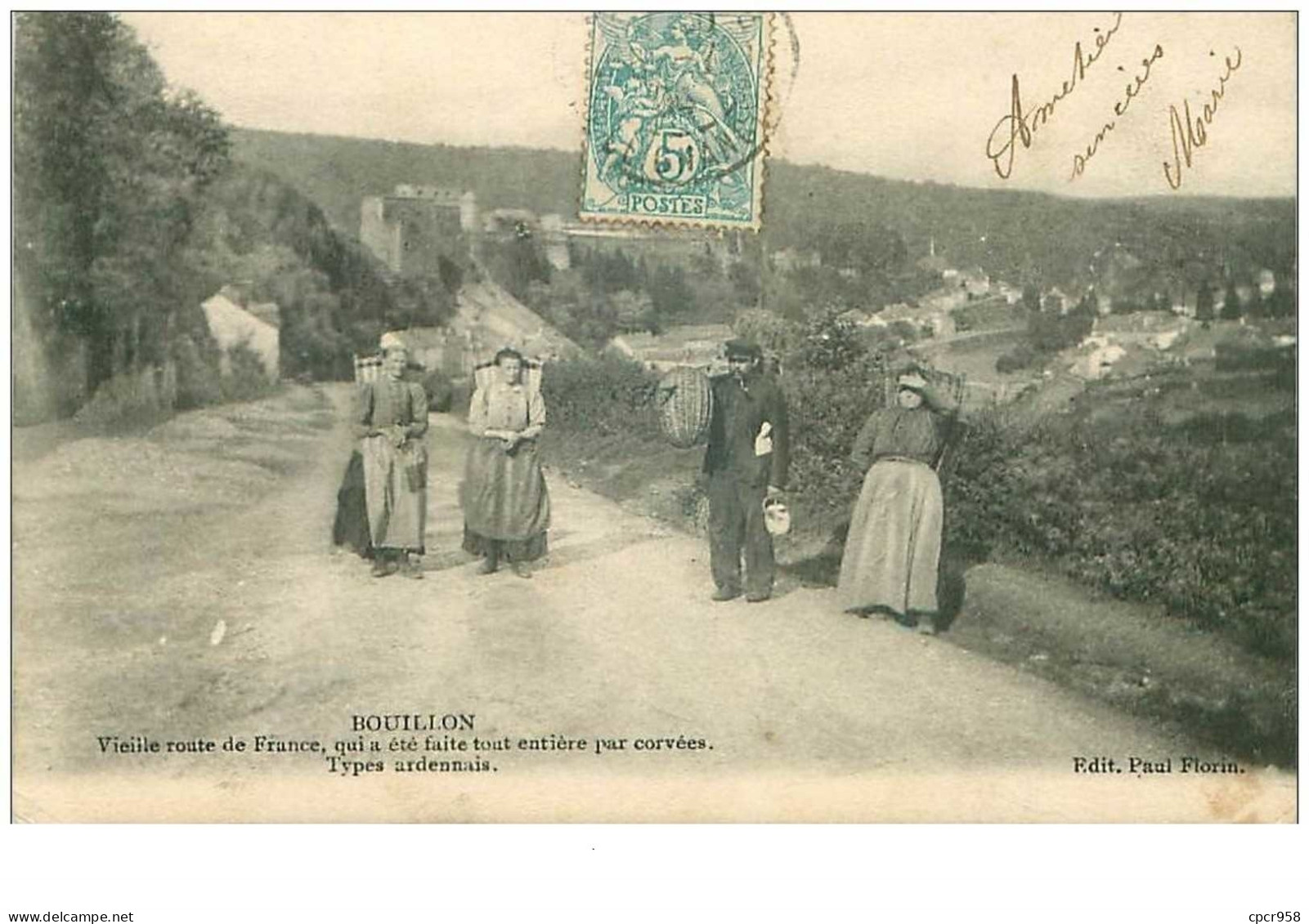 Belgique .n°40173 . Bouillon.types Ardennais - Bouillon