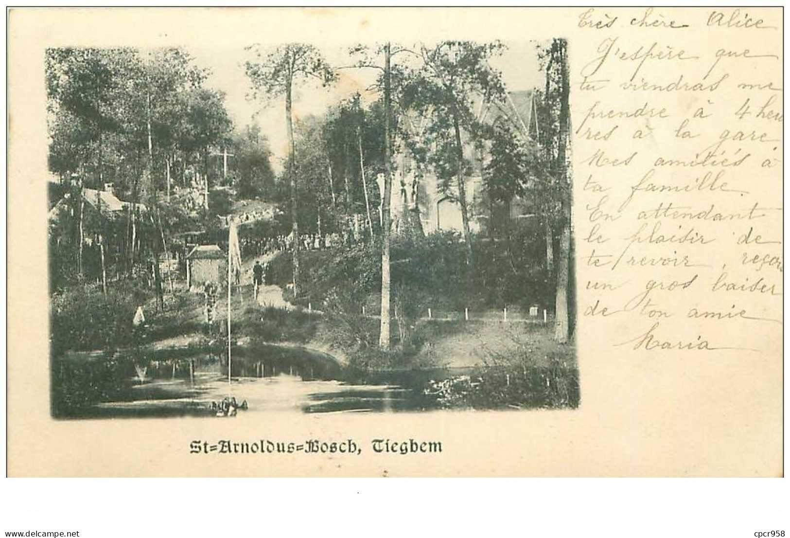 Belgique . N°37105 .st Arnoldus Bosch Tiegbem - Anzegem