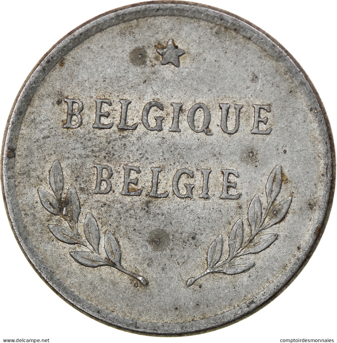Monnaie, Belgique, 2 Francs, 2 Frank, 1944, TTB, Zinc Coated Steel, KM:133 - 2 Francs (1944 Libération)