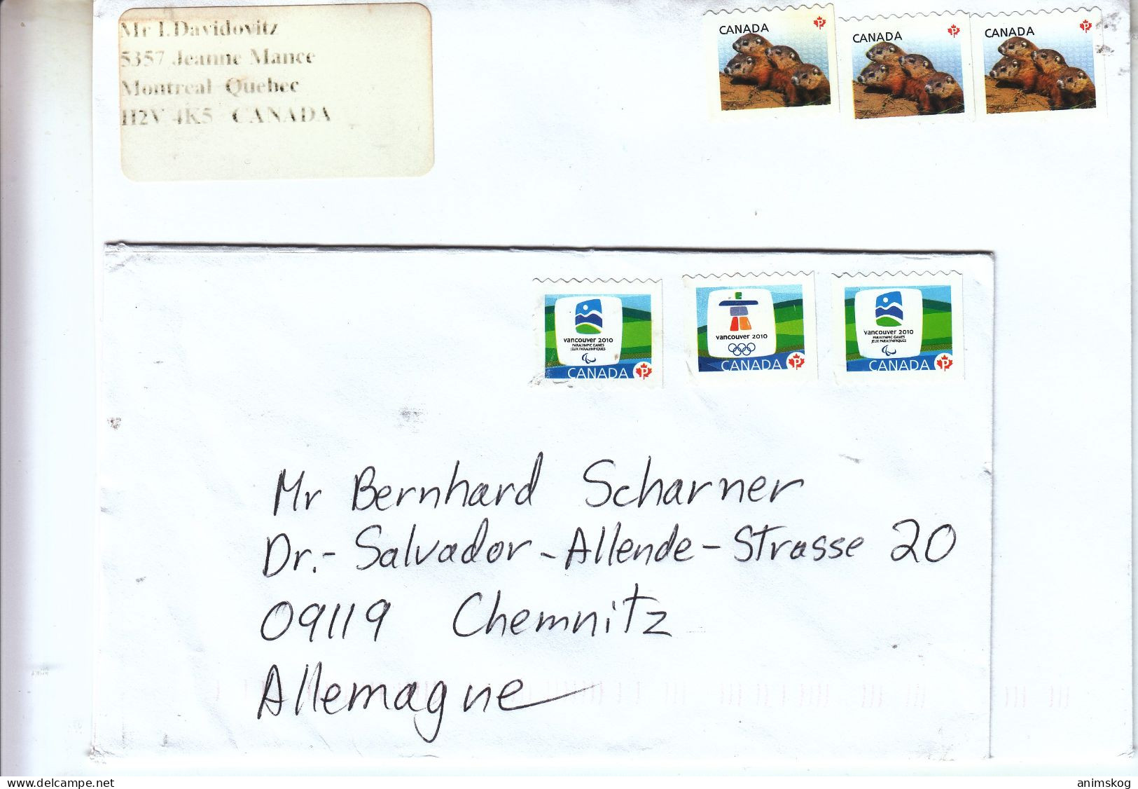 Kanada, 2 Briefe, Gelaufen / Canada, 2 Covers, Postally Used - Lettres & Documents