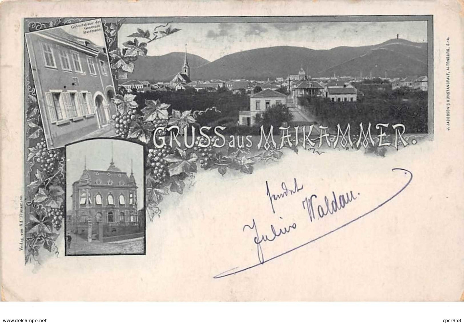 Allemagne - N°61068 - Gruss Aus MAIKAMMER - Multi-vues - 1897 - Other & Unclassified