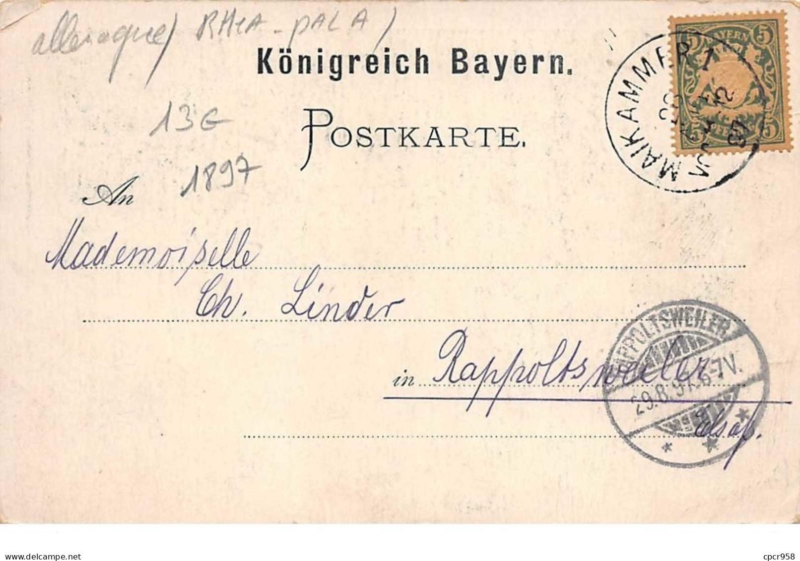 Allemagne - N°61068 - Gruss Aus MAIKAMMER - Multi-vues - 1897 - Other & Unclassified