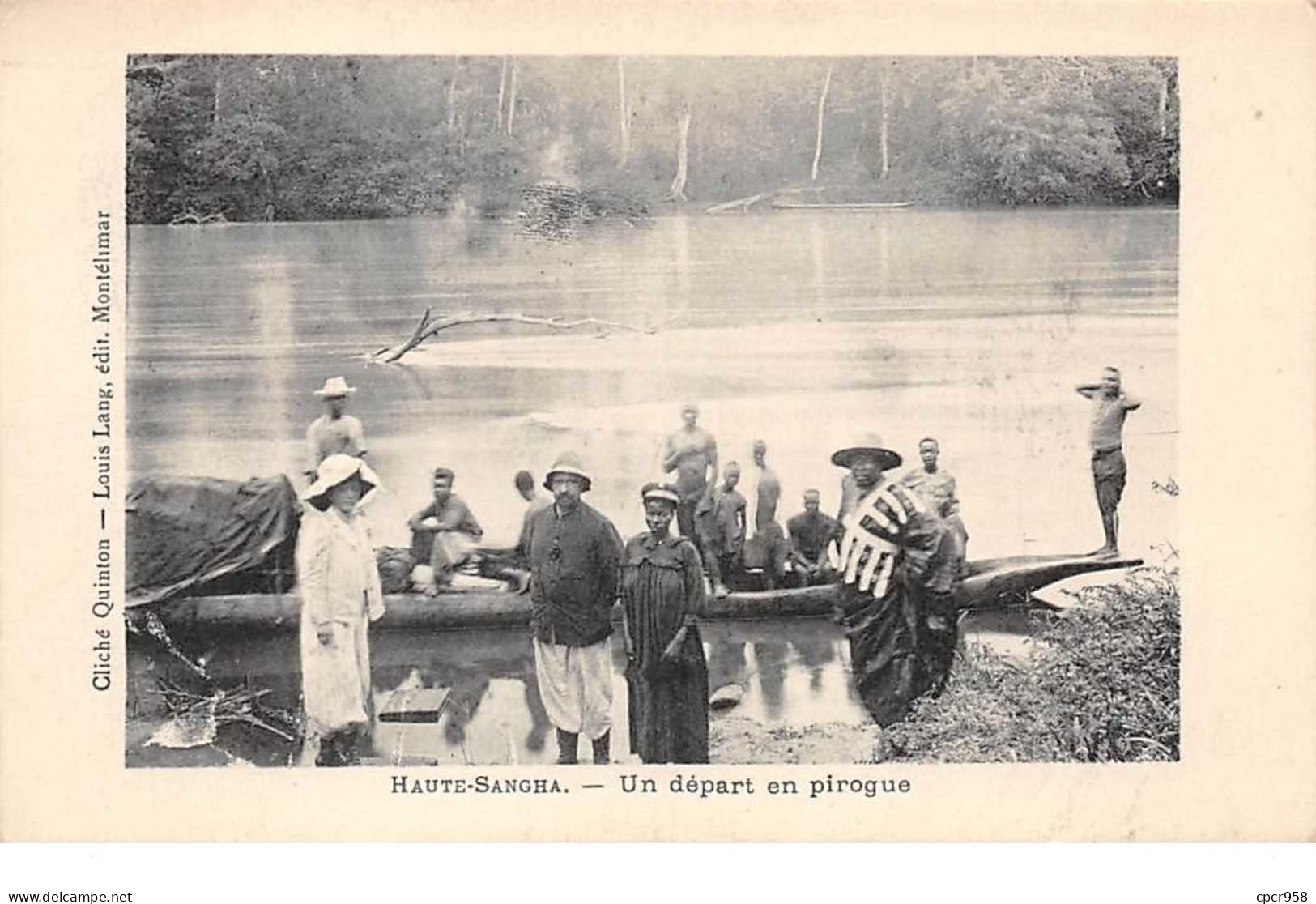 Congo Français - N°61556 - HAUTE-SANCHA - Un Départ En Pirogue - Congo Français