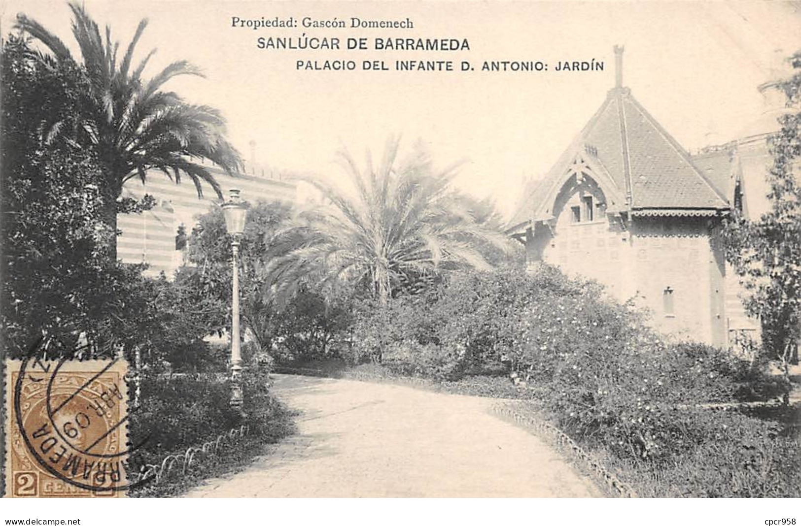 Espagne - N°67241 - CADIZ - Sanlucar De Barrameda - Palacio Del Infante D. Antonio : Jardin - Cádiz