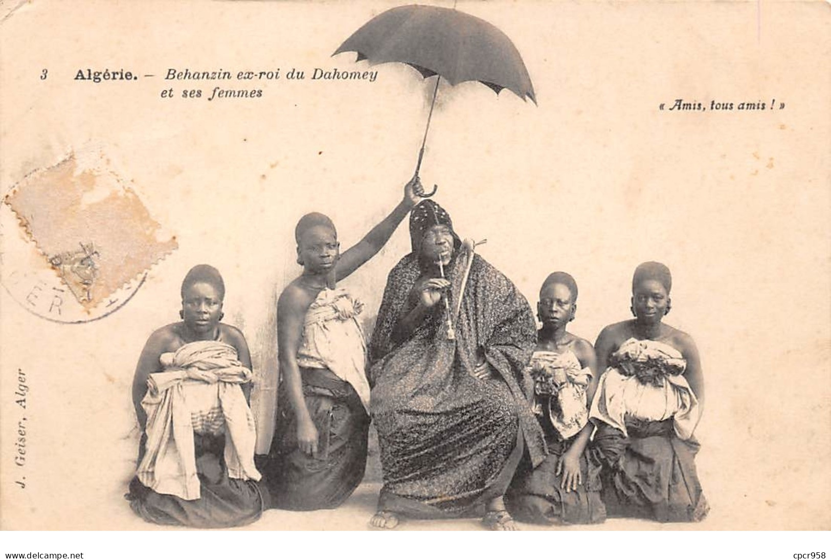 Afrique - N°66163 - Dahomey - Algérie - Behanzin Ex-roi Du Dahomey Et Ses Femmes - Dahomey