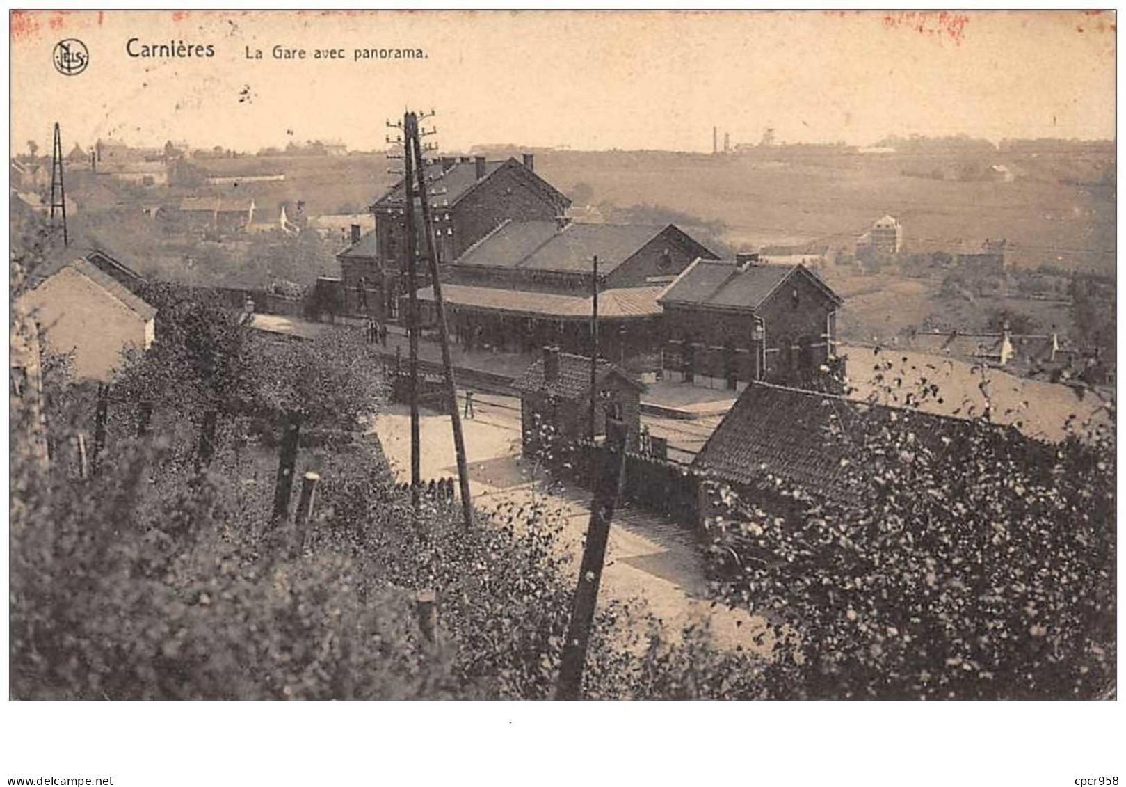 Belgique . N°50545 . Carnieres . La Gare - Morlanwelz