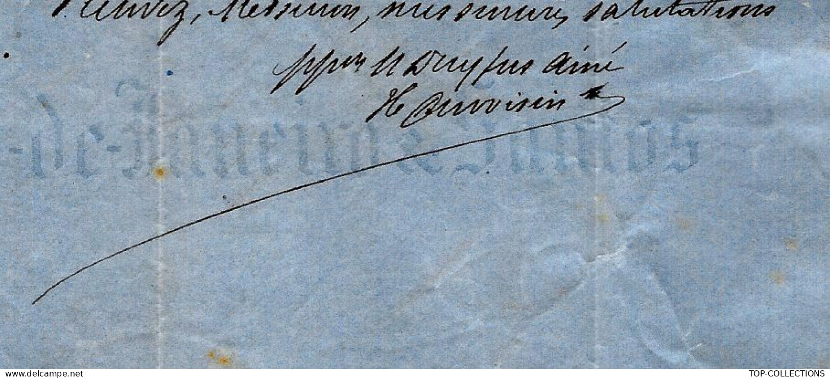 1870 PARIS LETTRE N. DREYFUS Ainé Pour Roederer Le Havre NEGOCE NAVIGATION RIO DE JANEIRO  COTON - 1800 – 1899