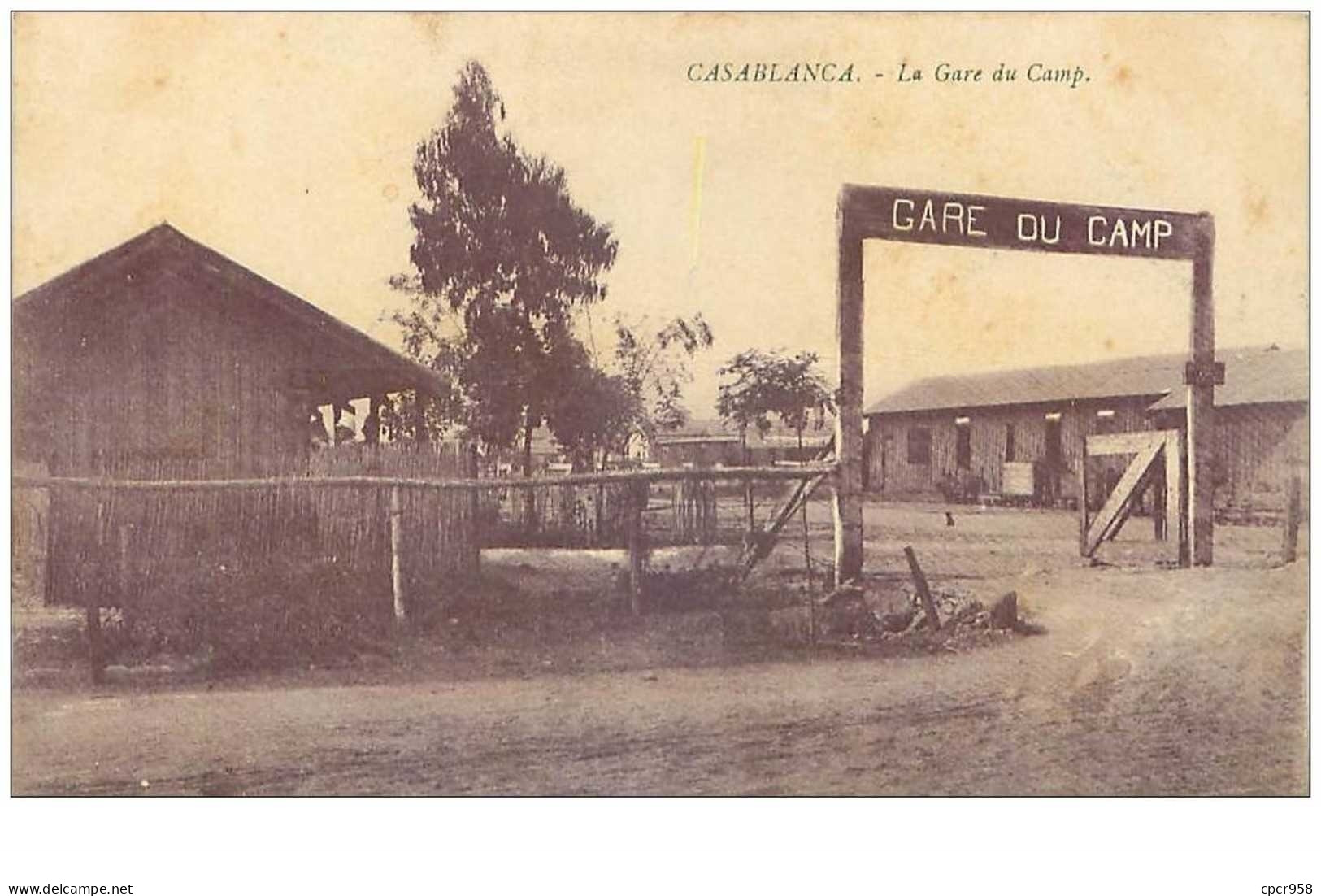 MAROC.n°30630.CASABLANCA.LA GARE DU CAMP - Casablanca