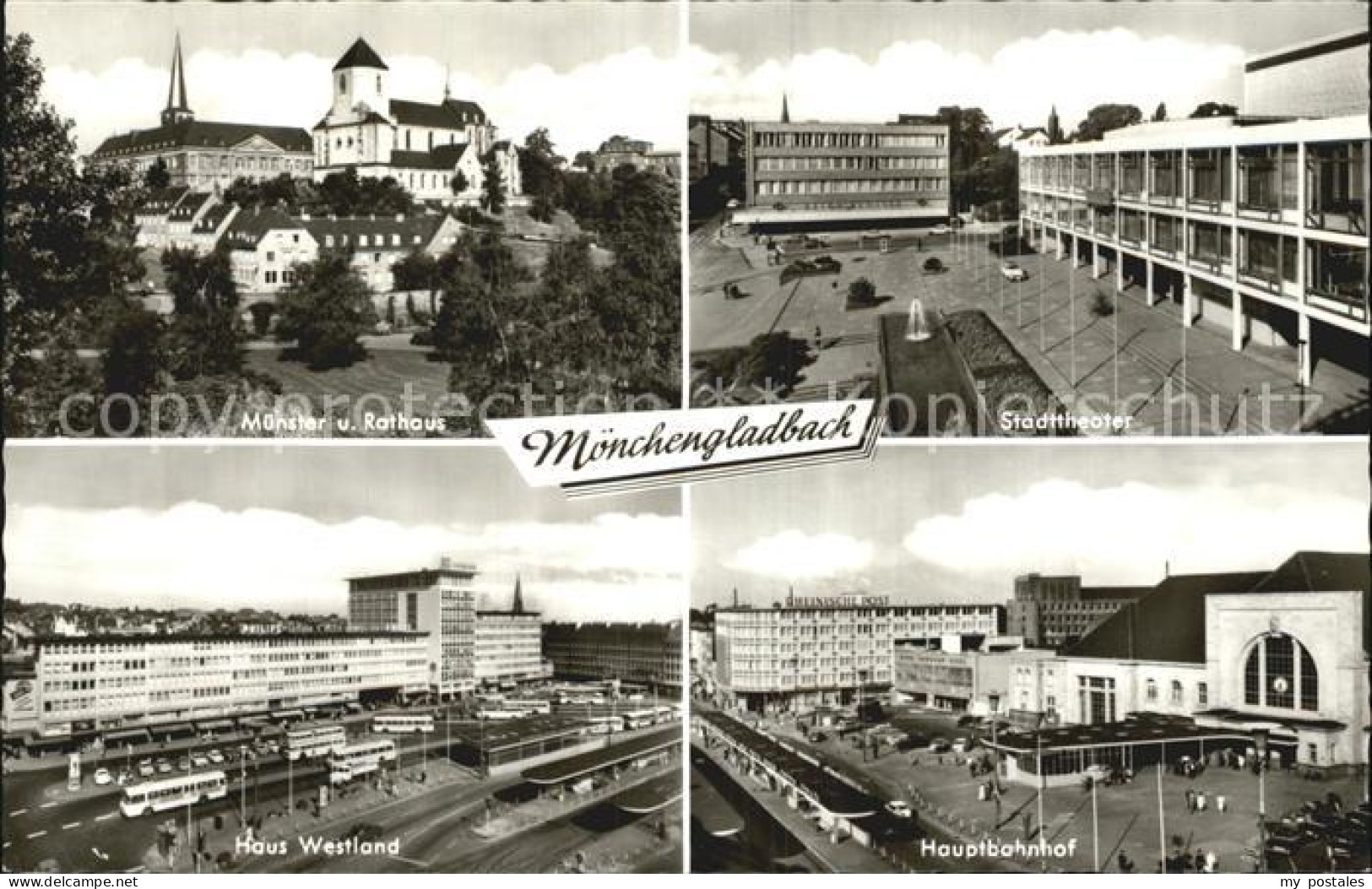 72510812 Moenchengladbach Muenster Vom Rathaus Stadttheater Haus-Westland Hauptb - Mönchengladbach