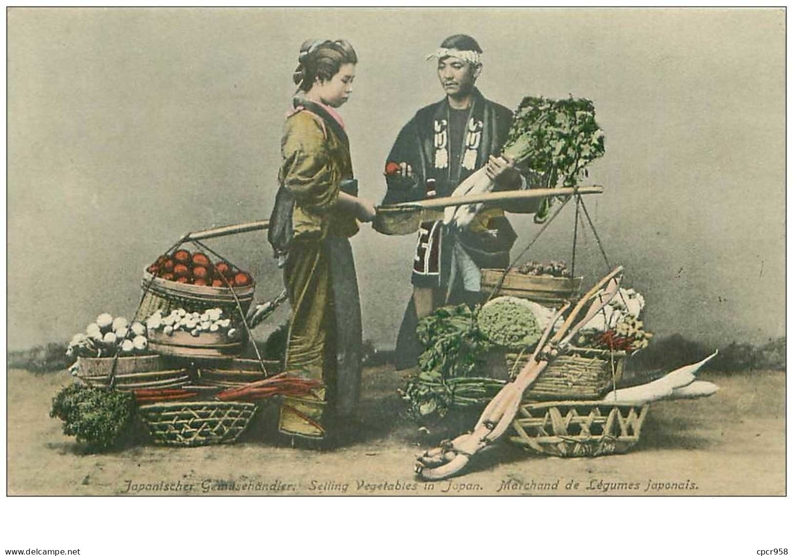 Japon. N°35138.marchand De Légumes Japonais - Tokyo