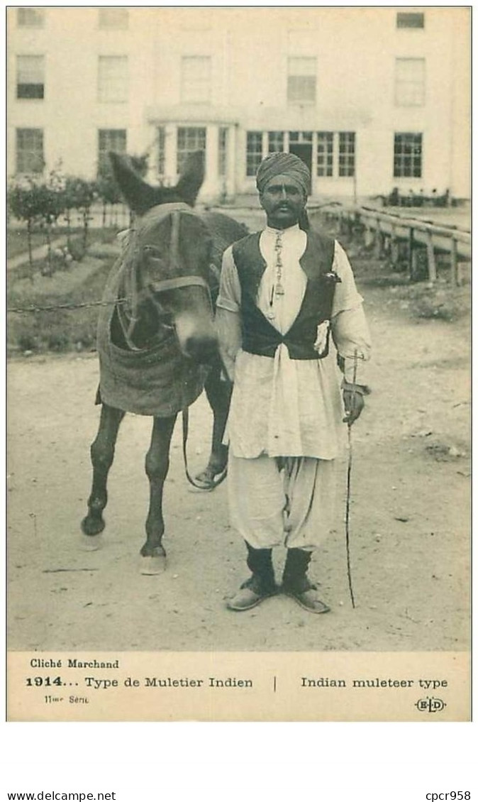 Inde . N°37188.muletiers.militaire - Inde