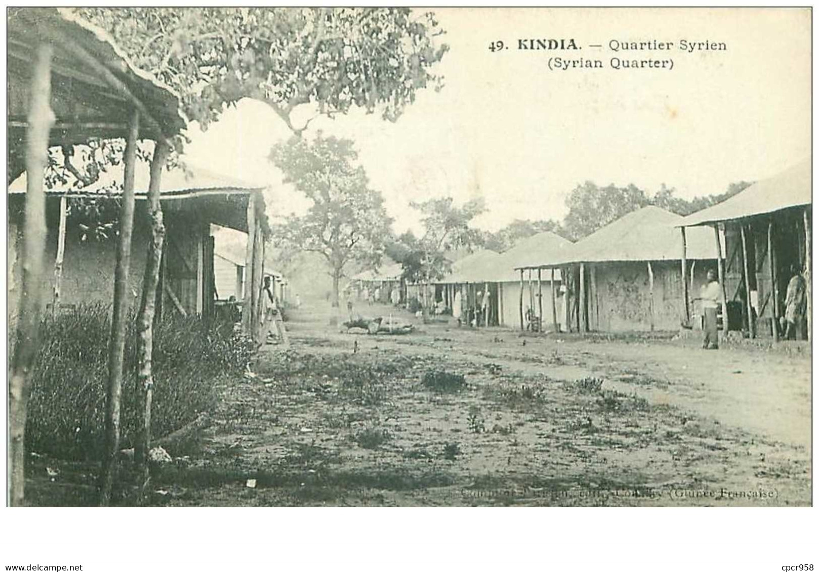 GUINEE FRANCAISE.n°29102.KINDIA.QUARTIER SYRIEN - French Guinea