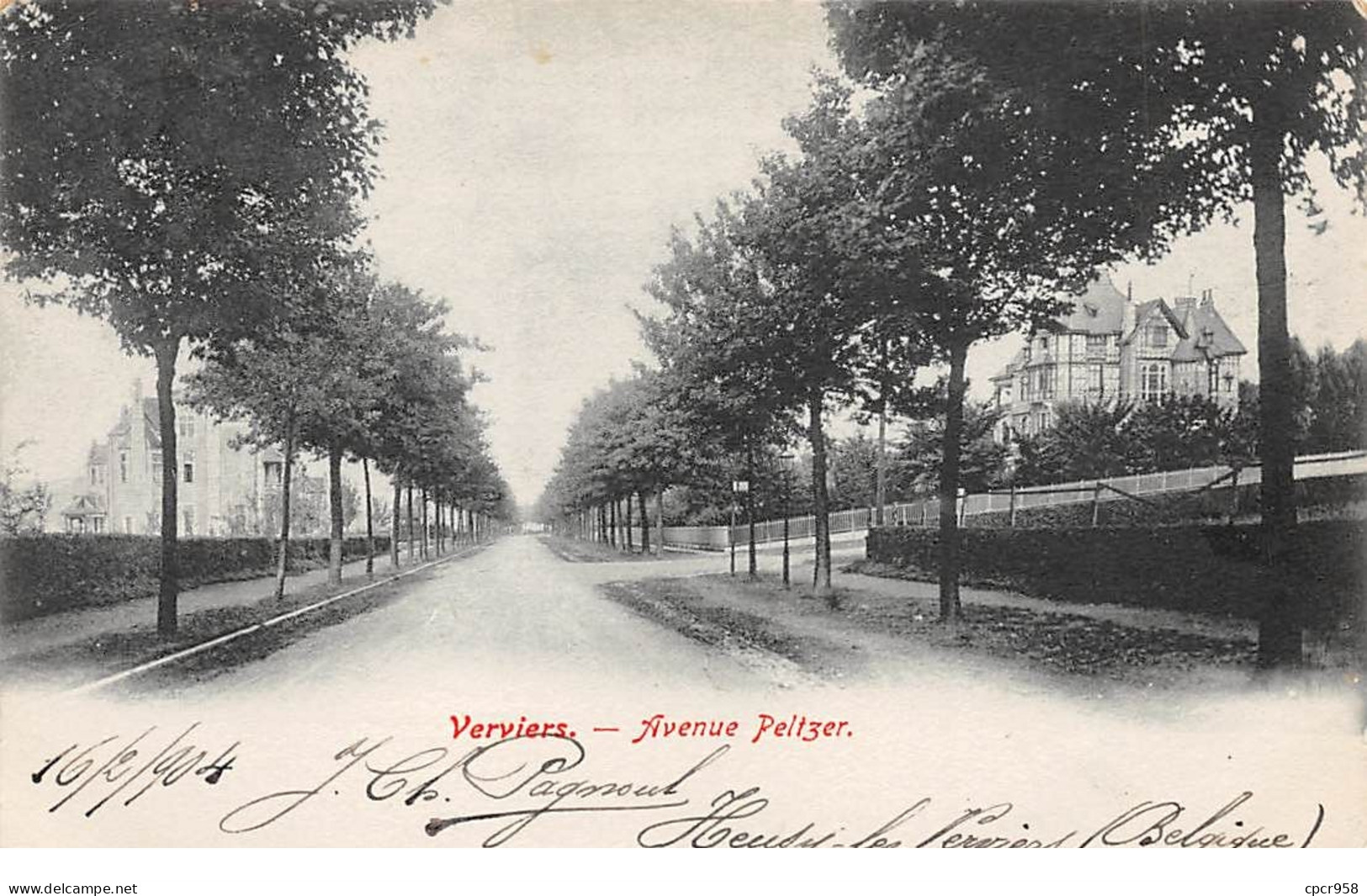 Belgique - N°71890 - VERVIERS - Avenue Peltzer - Verviers