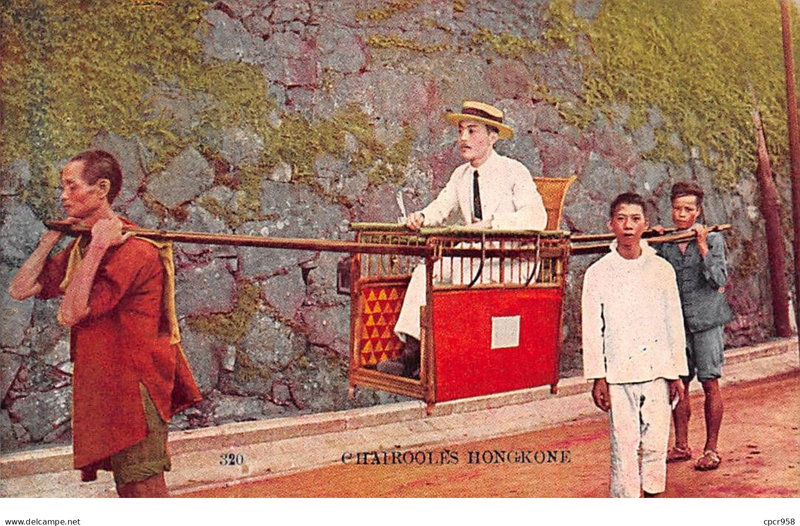 Chine - N°71866 - HONG-KONG - Chairooles - Chinois Portant Un Européen Dans Une Chaise à Porteurs - China (Hong Kong)