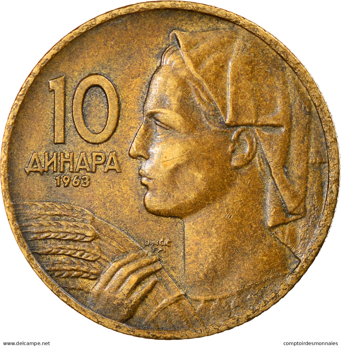 Monnaie, Yougoslavie, 10 Dinara, 1963, TTB+, Aluminum-Bronze, KM:39 - Yougoslavie