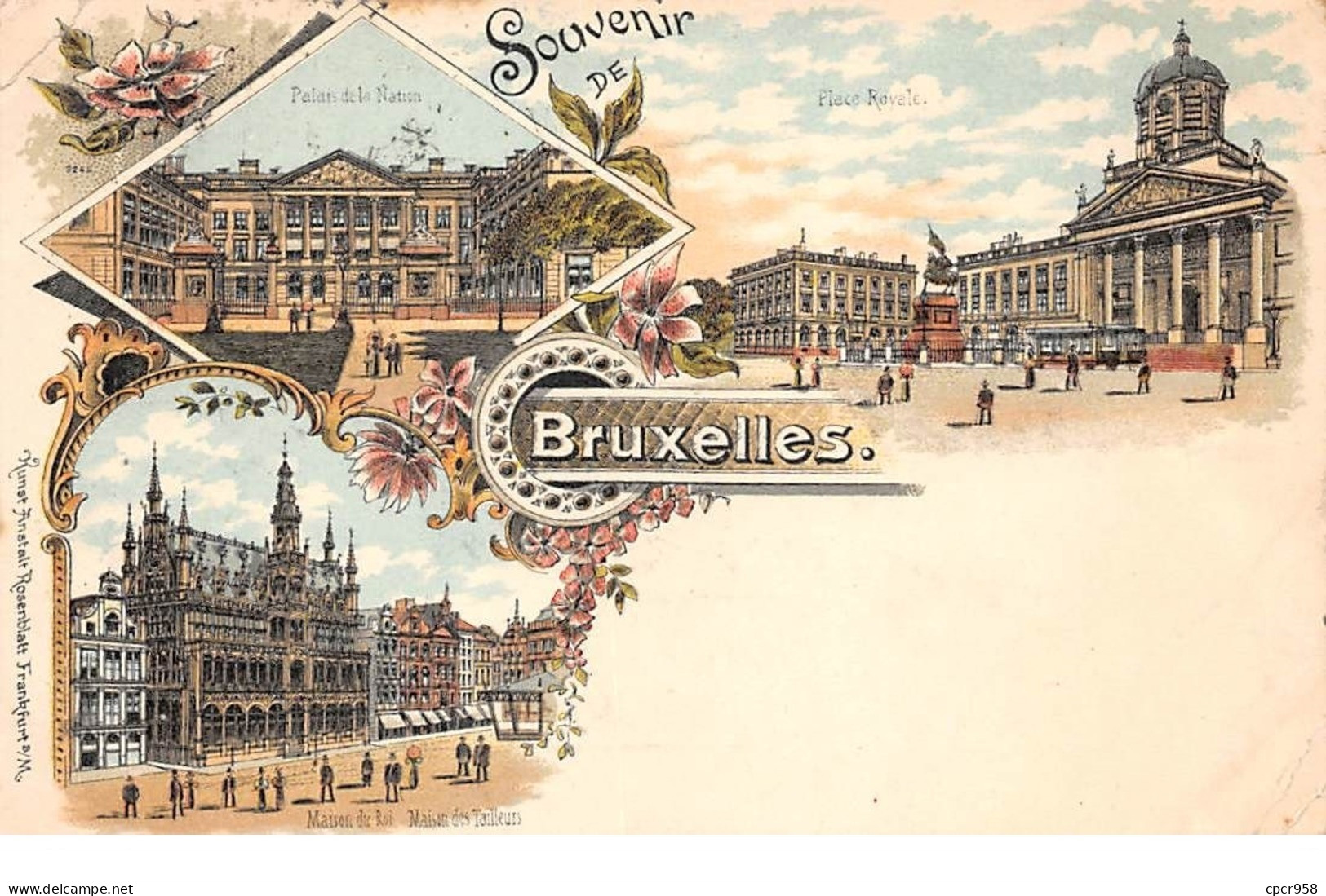 Belgique - N°68081 - Souvenir De BRUXELLES - Multi-vues - Pubs, Hotels, Restaurants