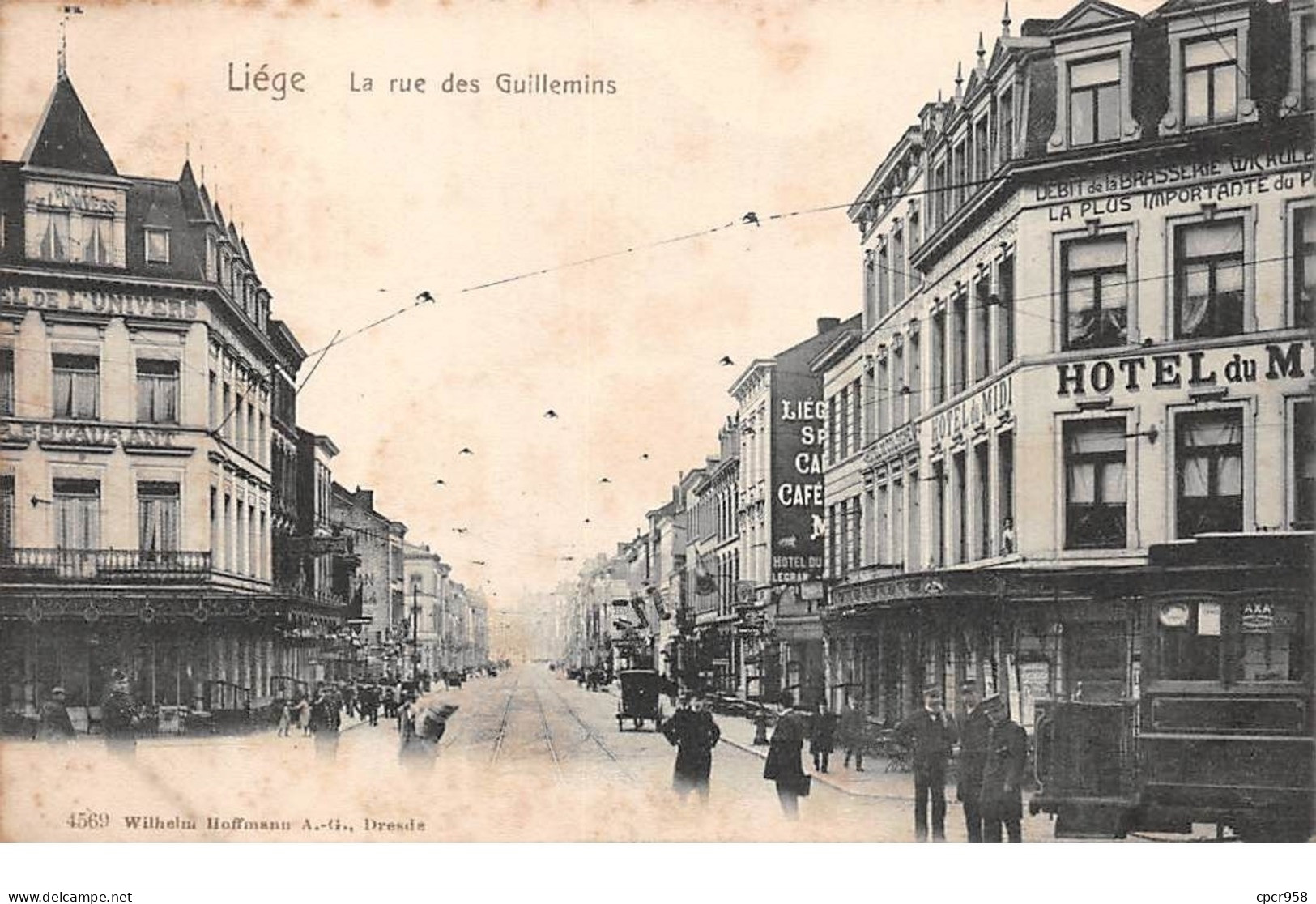 Belgique - N°68078 - LIEGE - La Rue Des Guillemins - Liege