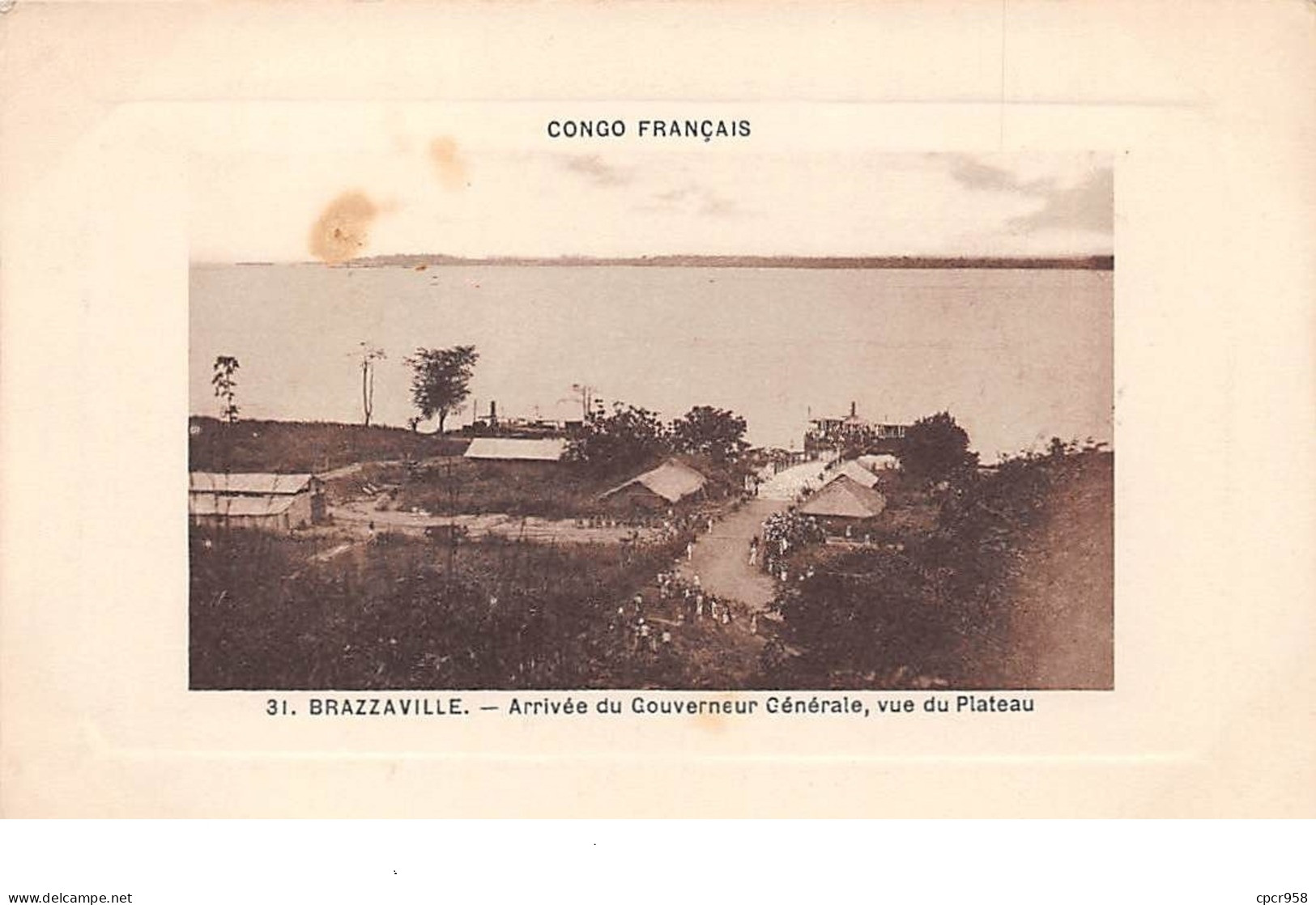 Congo - N°67739 - BRAZZAVILLE - Arrivée Du Gouverneur Générale, Vue Du Plateau - Brazzaville