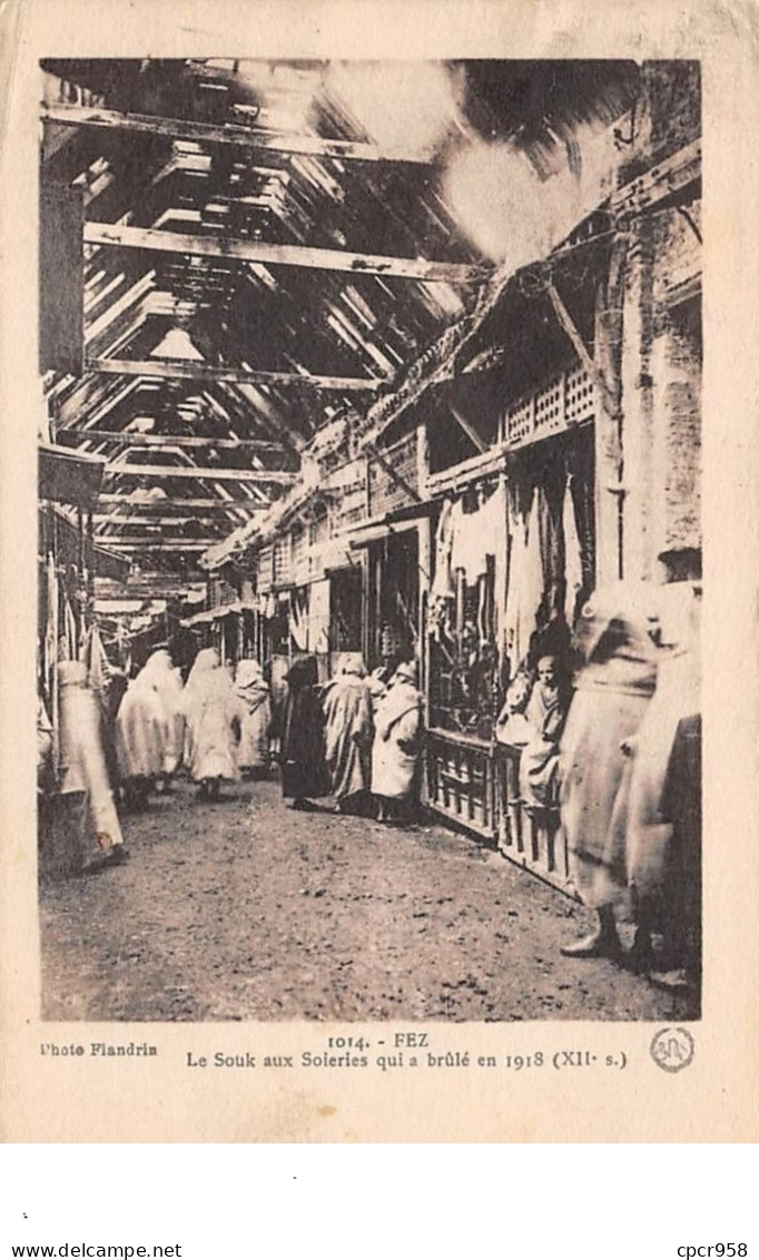 Maroc - N°67659 - FEZ - Le Souk Aux Soieries Qui A Brûlé En 1918 - Fez