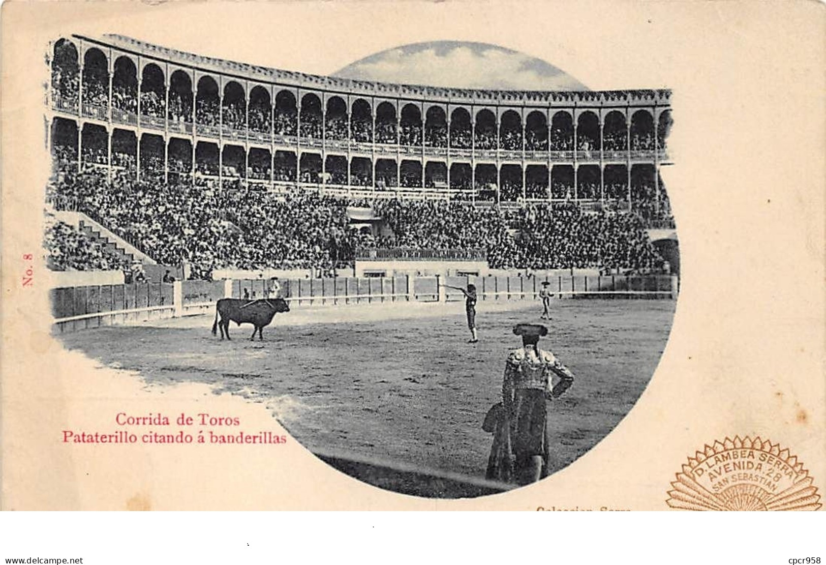 Espagne - N°67516 - GUIPUZCOA - Corrida De Toros - Pataterillo Citando A Banderillas - Guipúzcoa (San Sebastián)