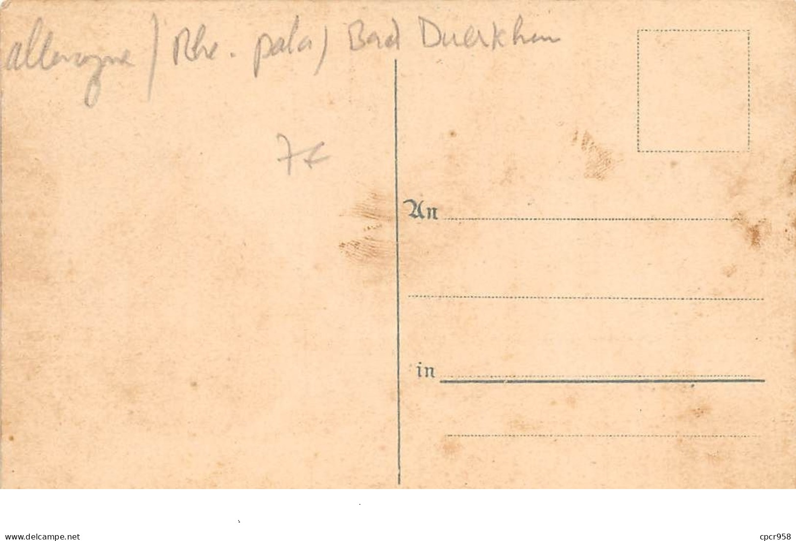 Allemagne - N°67437 - BAD DUERKHEIM - Grünstadt - Jacobstasse - Bad Duerkheim