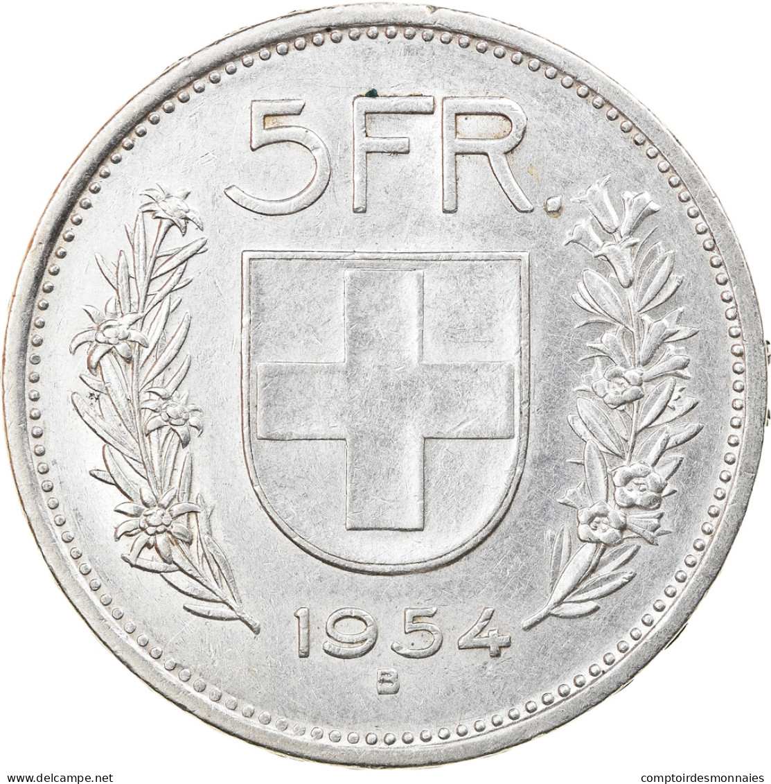 Monnaie, Suisse, 5 Francs, 1954, Bern, TTB, Argent, KM:40 - Autres & Non Classés