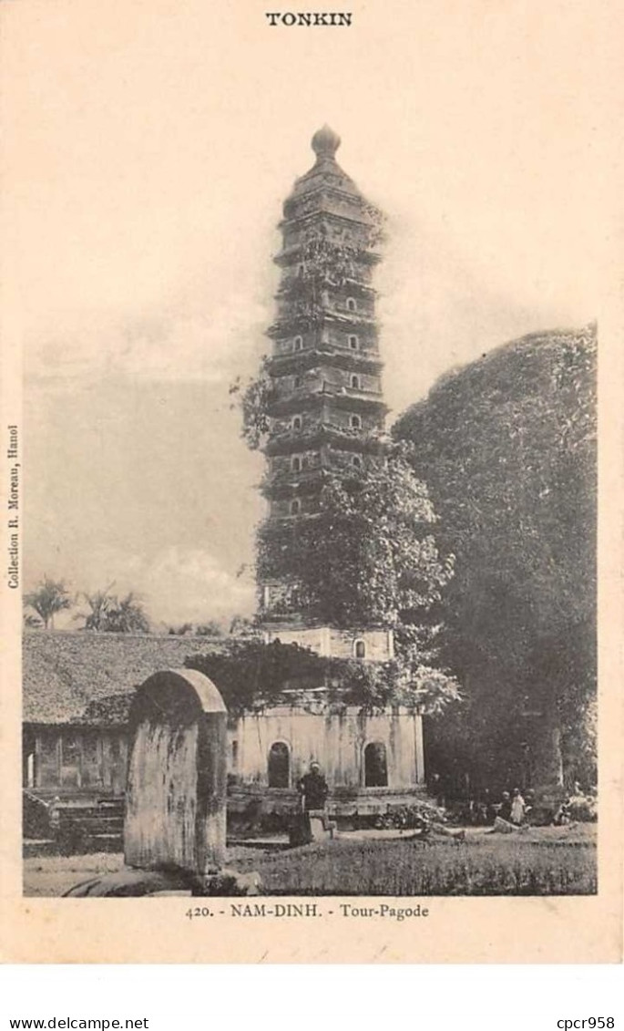 Viêt-Nam - N°61489 - TONKIN - NAM-DINH - Tour Pagode - Viêt-Nam