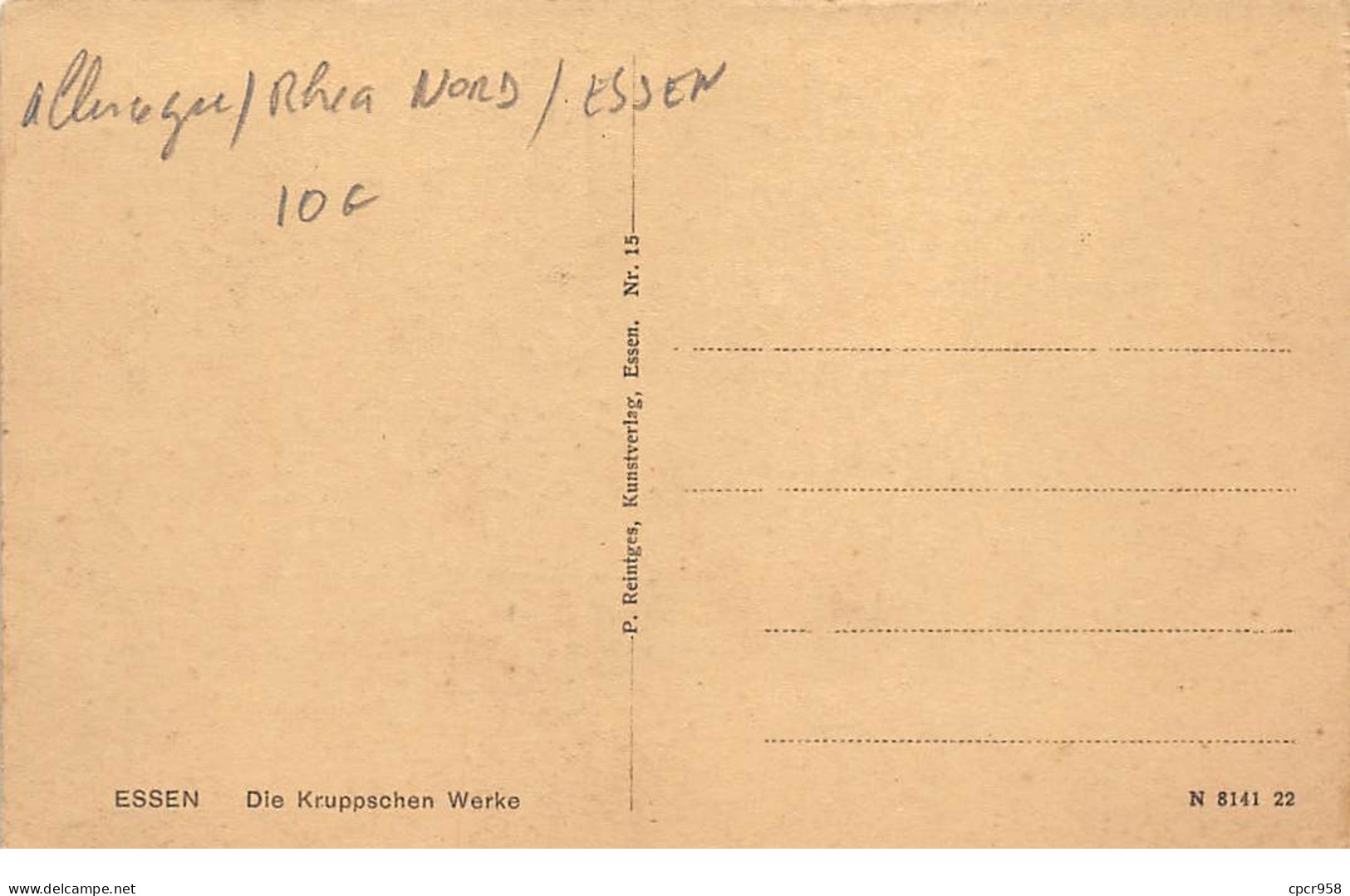 Allemagne - N°65331 - ESSEN - Die Kruppschen Werke - Usine - Essen