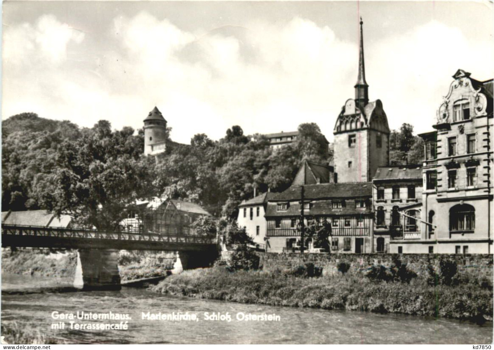 Gera, -Untermhaus, Blick Zur Marienkirche, Schloss Osterstein - Gera