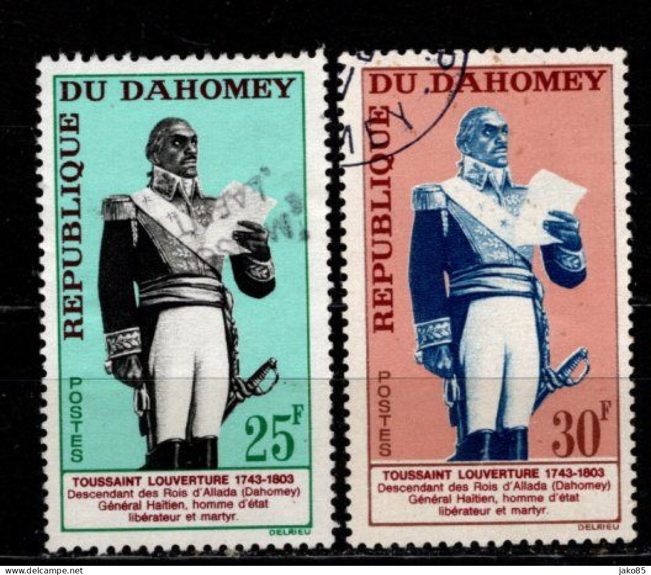 - DAHOMEY - 1963 - YT N° 199 / 200 - Oblitérés - Toussaint - Benin – Dahomey (1960-...)