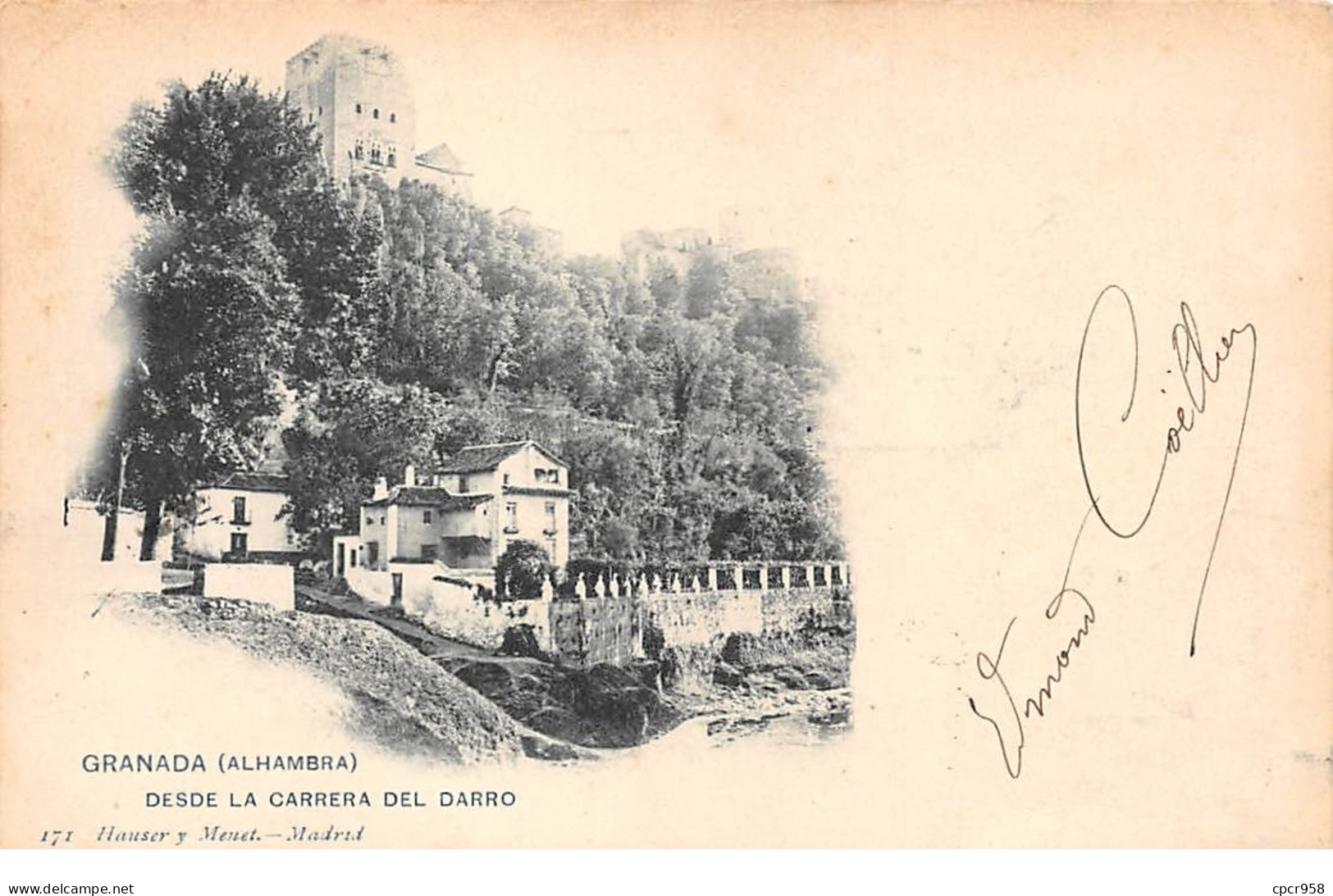 Espagne - N°65178 - GRANADA (Alhambra) - Desde La Carrera Del Carro - Granada