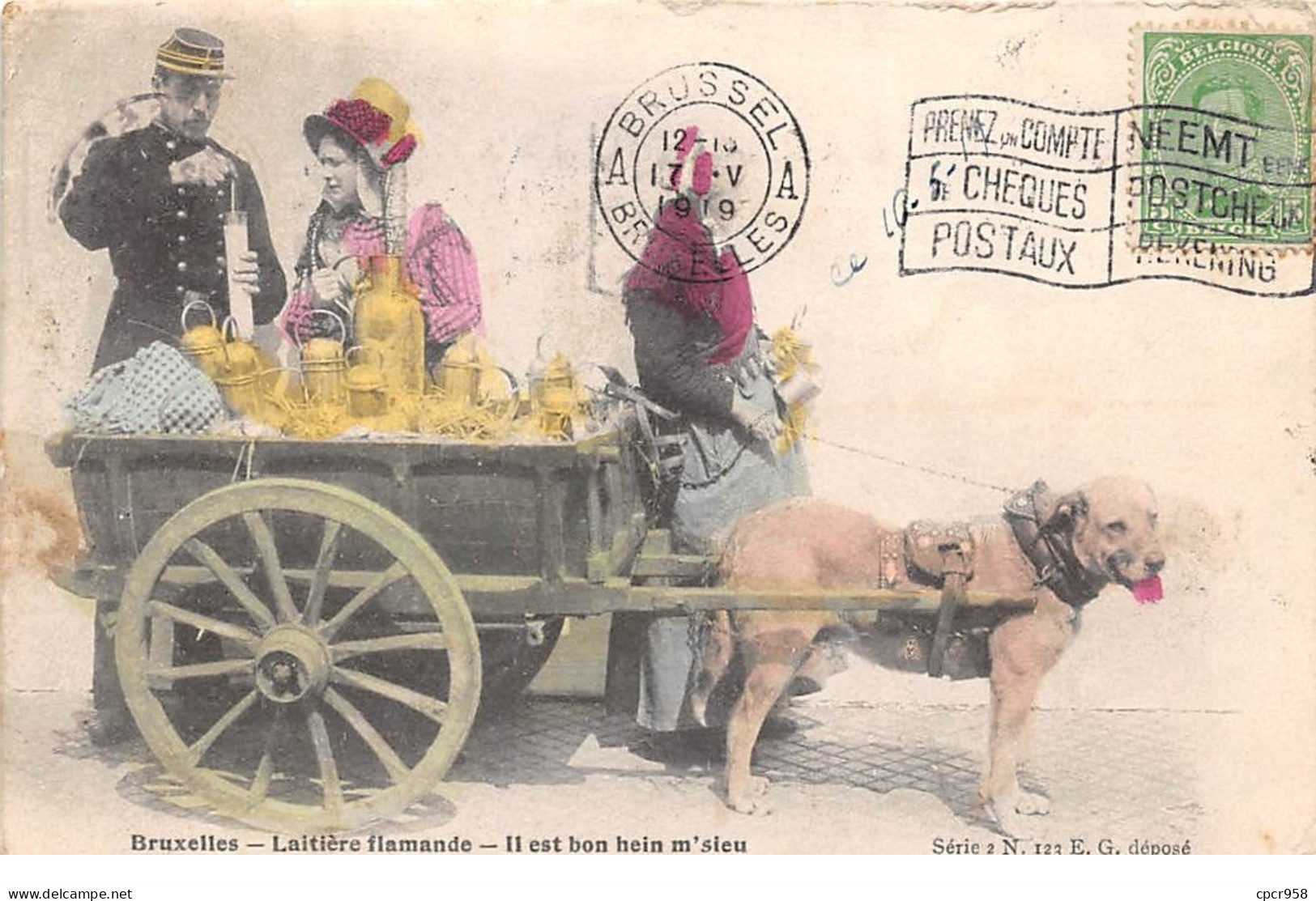 Belgique - N°65111 - BRUXELLES - Laitière Flamande - Il Est Bon Hein M'sier - Voiture à Chien - Straßenhandel Und Kleingewerbe