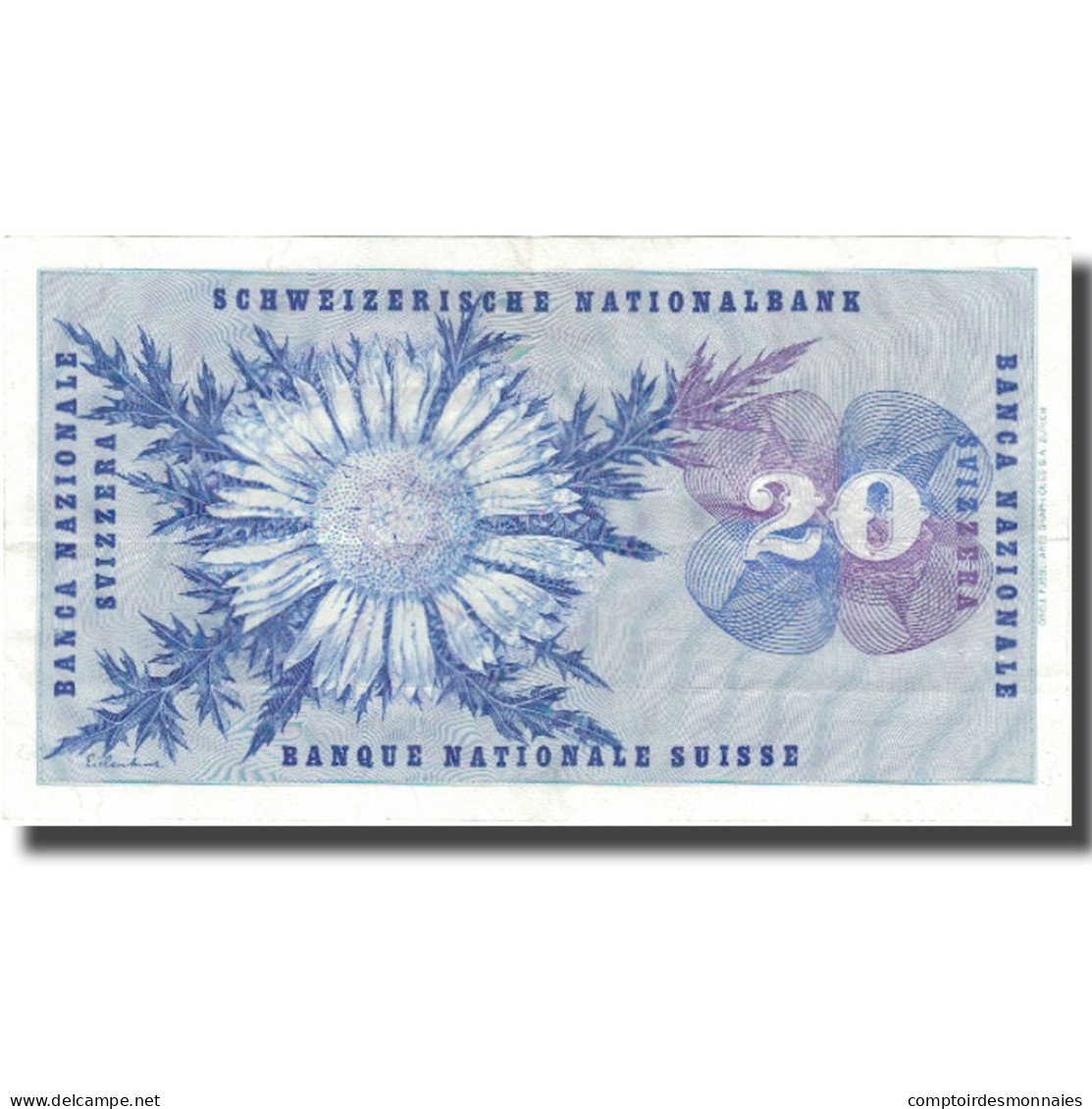 Billet, Suisse, 20 Franken, 1974, 1974-02-07, KM:46v, TTB+ - Switzerland